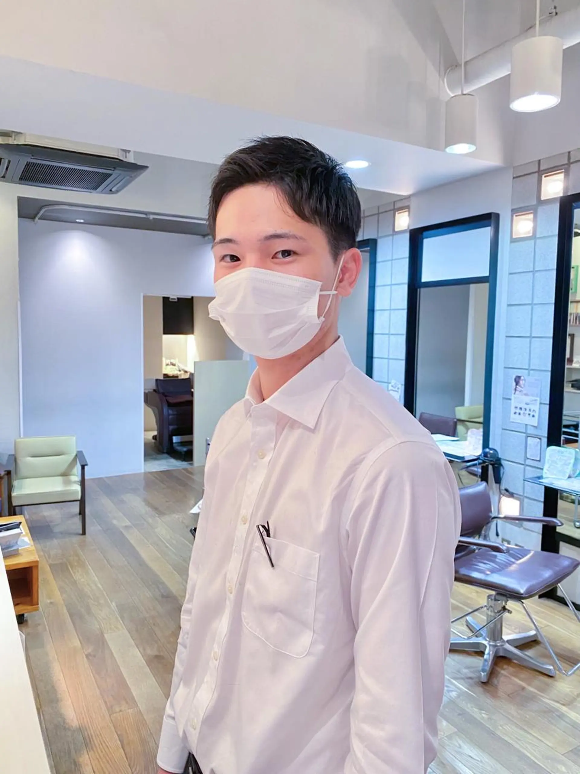 メンズ メンズベリーショート メンズパーマ/フェ ザーパーマ/古川晴輝のヘアスタイル