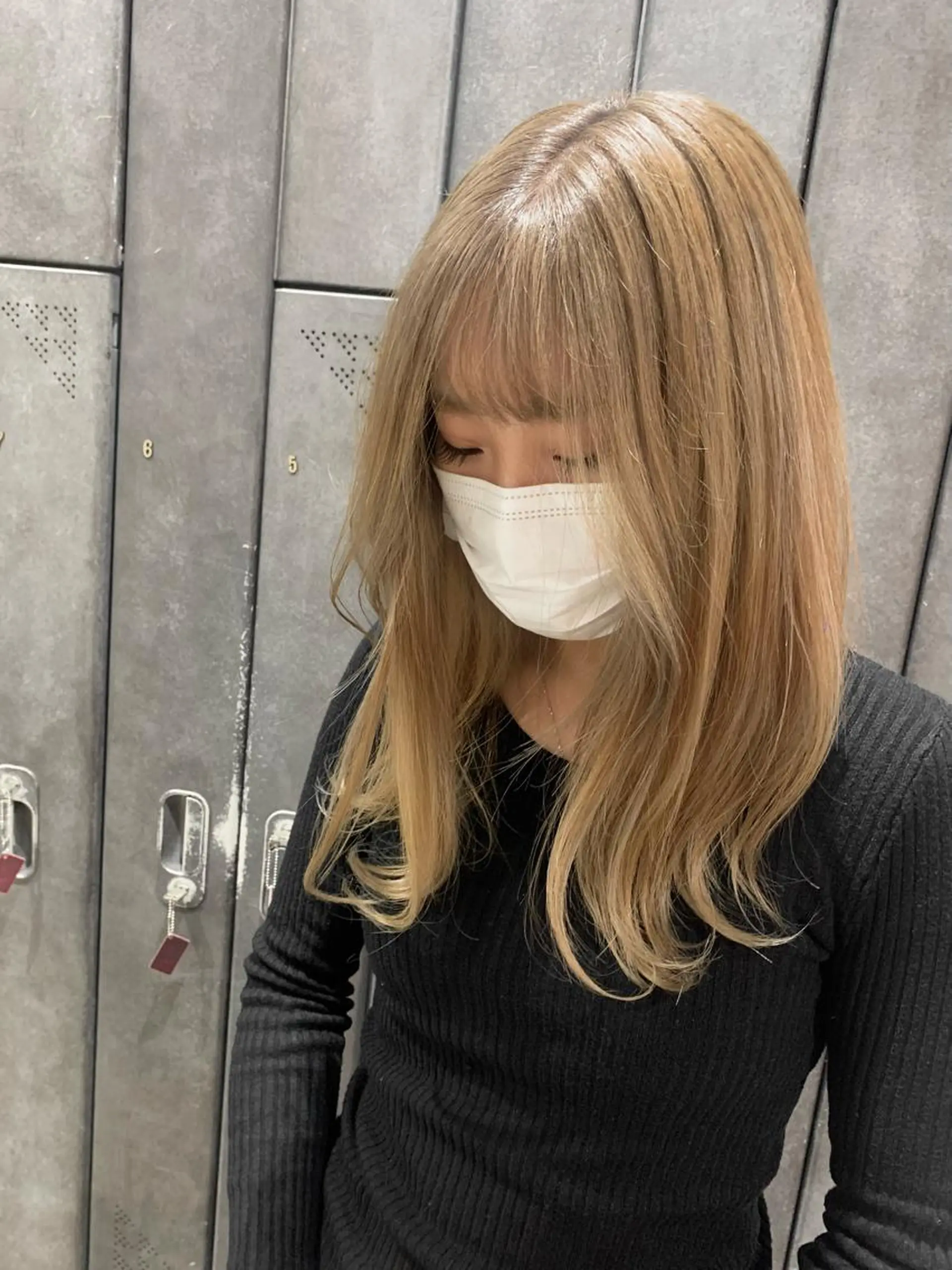 セミロング 飯田 愛結のヘアスタイル