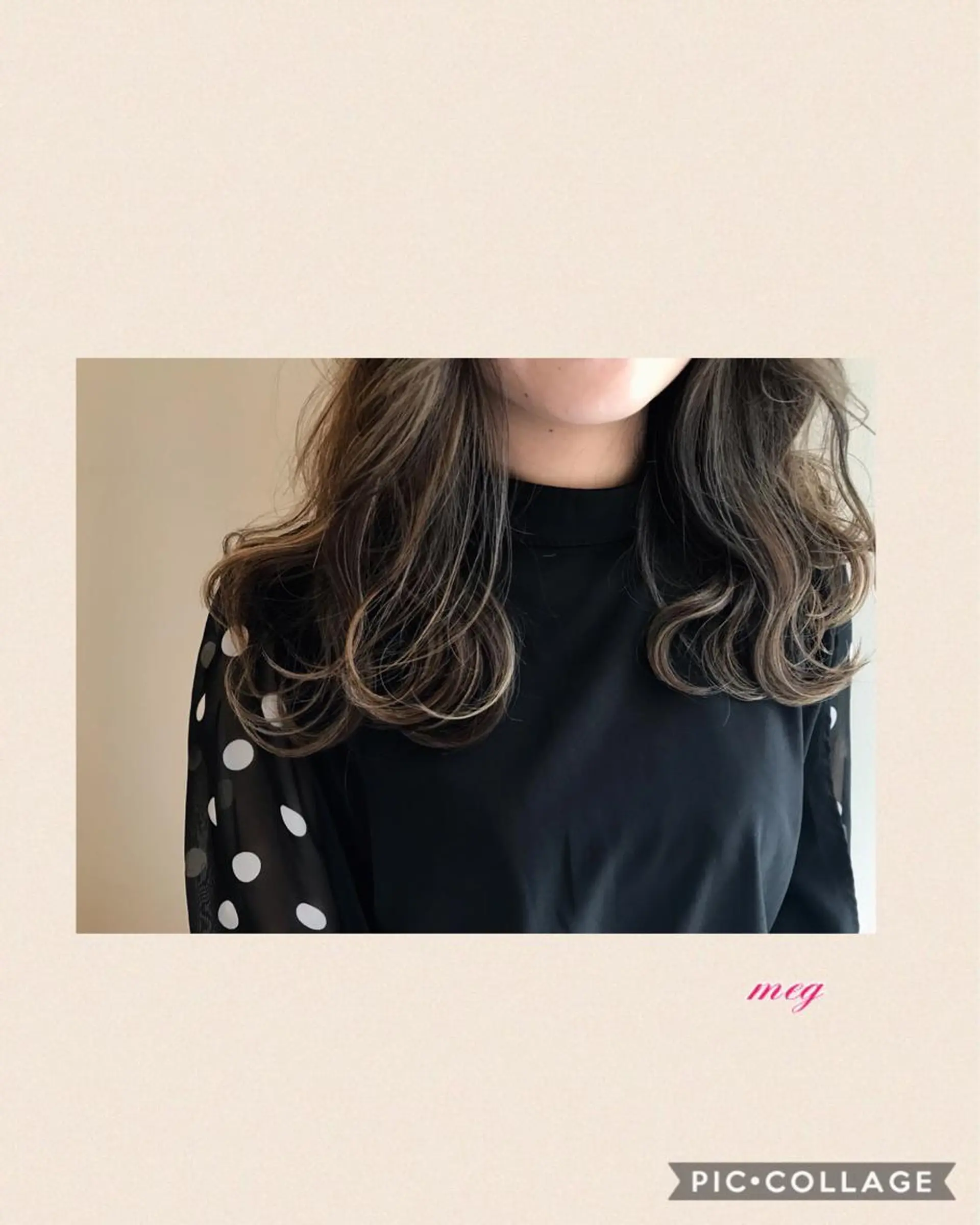 セミロング カラー 高橋恵🌈生え癖改善 ウルフ/レイヤーのヘアスタイル