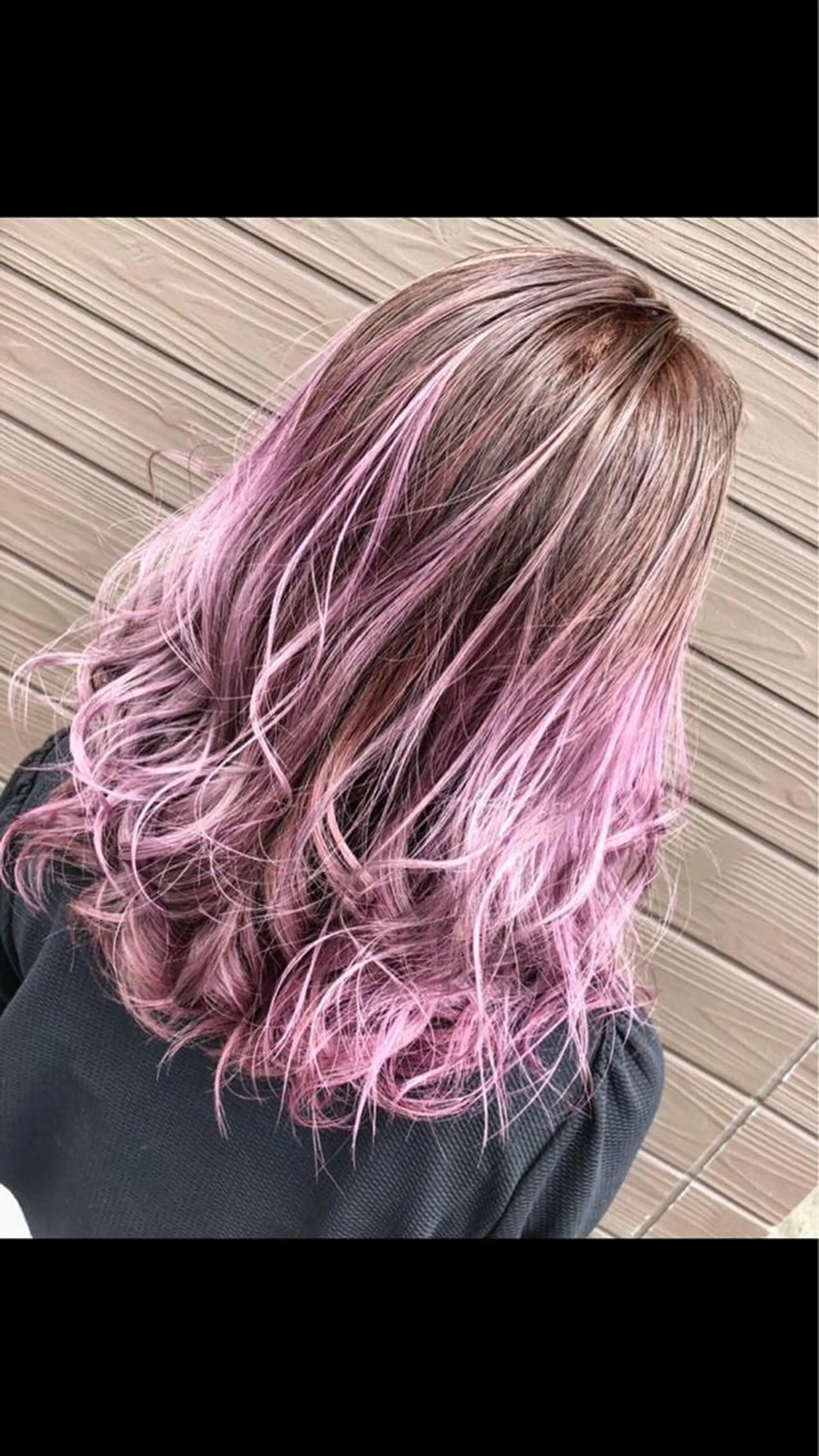 セミロング カラー バレイヤージュ ピンクカラー レイヤーカット レイヤーカット/髪質 改善/矯正🤍吉田のヘアスタイル