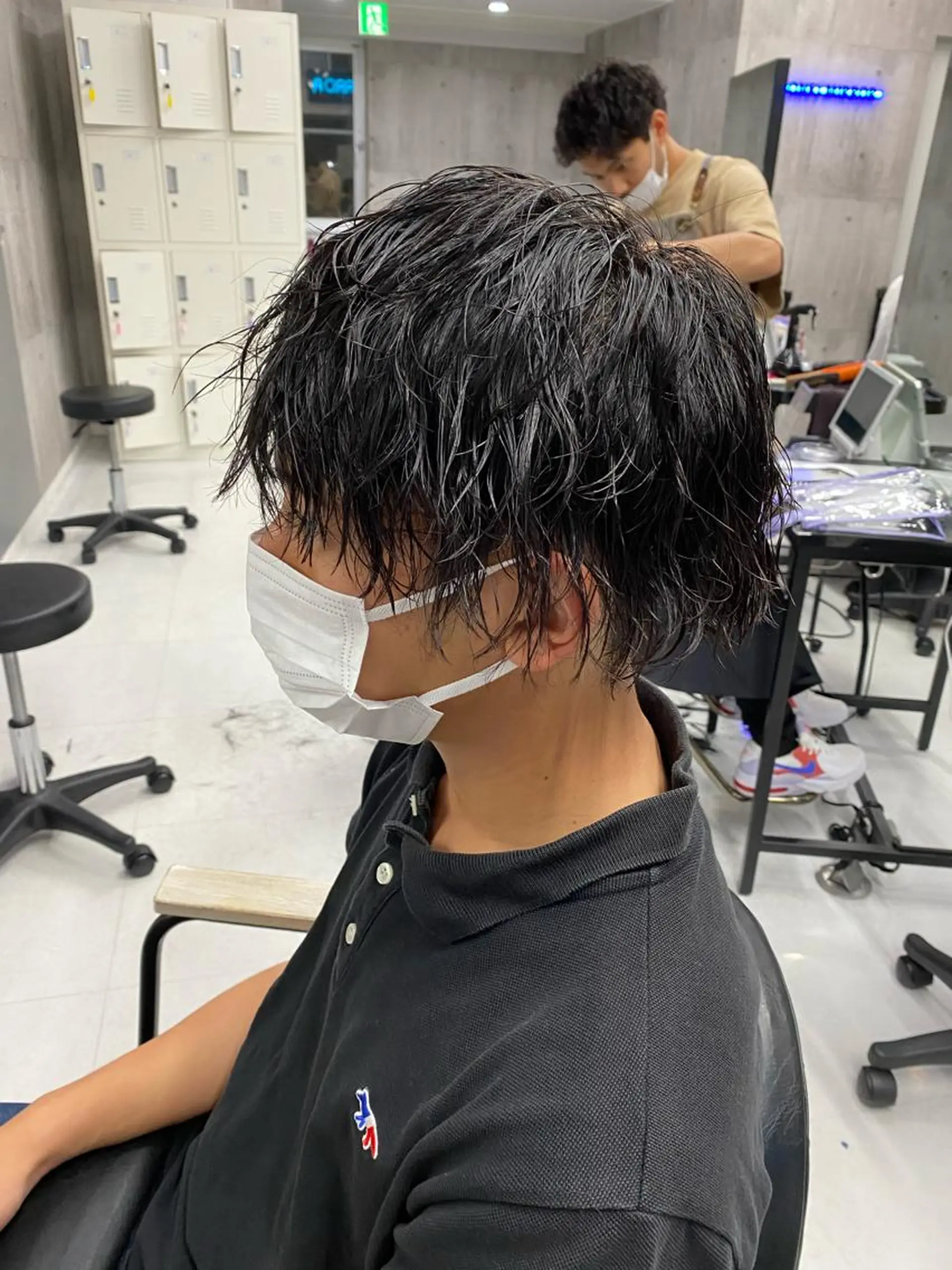 ショート メンズ カット メンズパーマ名人 TAKUMAのヘアスタイル