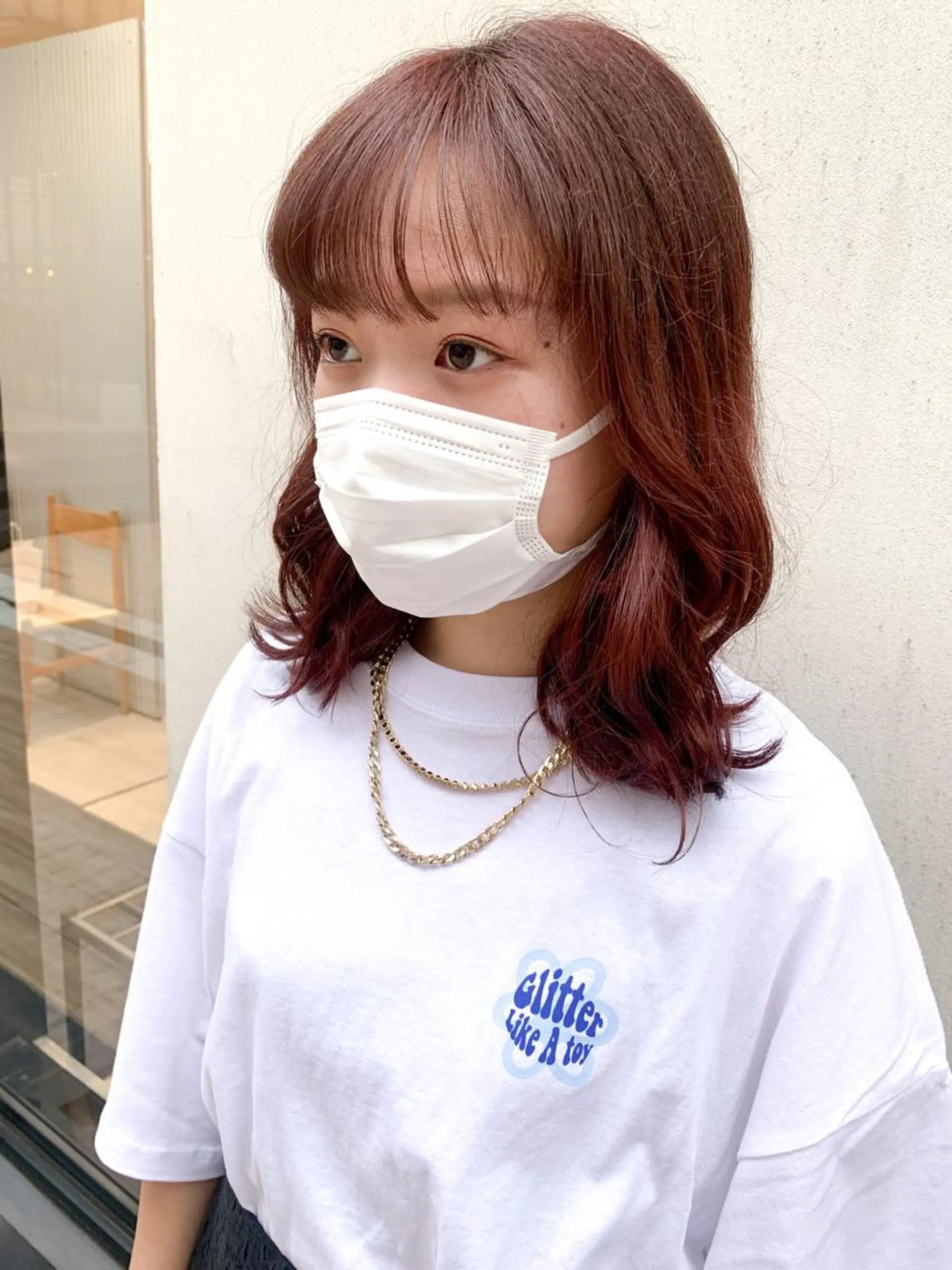 ミディアム カラー ヘアアレンジ ヘアカラー トリートメント yuka .のヘアスタイル