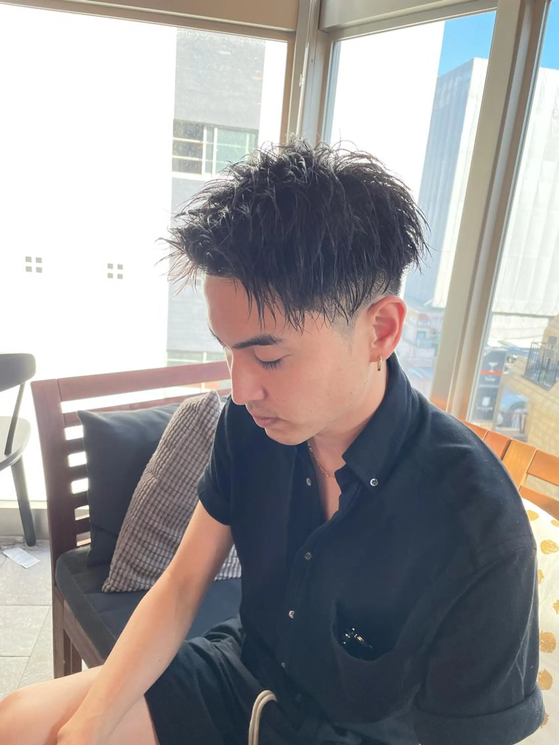 ショート メンズ カット ヘアセット 【men's Lapis横浜】海人のヘアスタイル