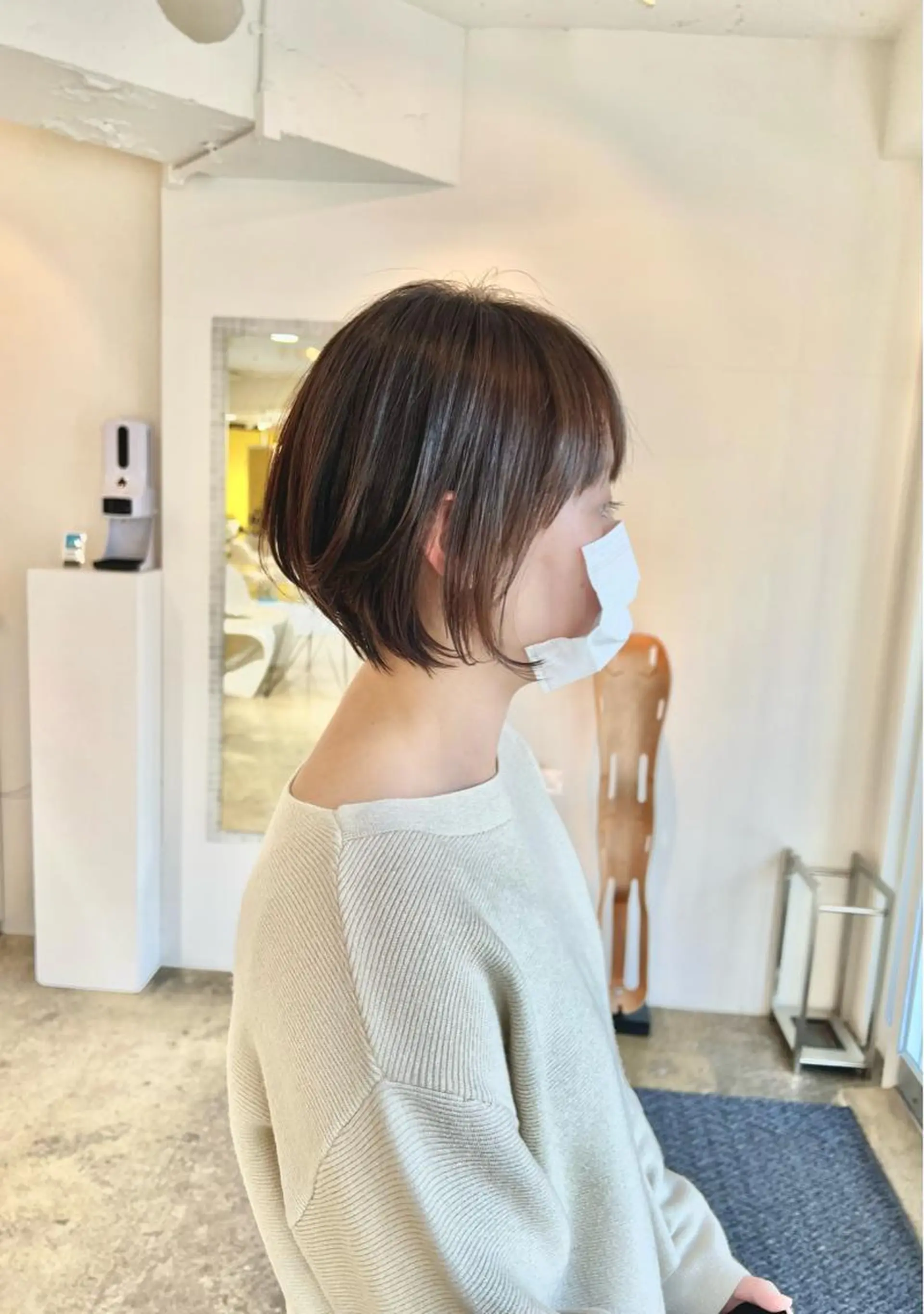 ショート カラー ショート/ボブ/縮毛 三上達大のヘアスタイル