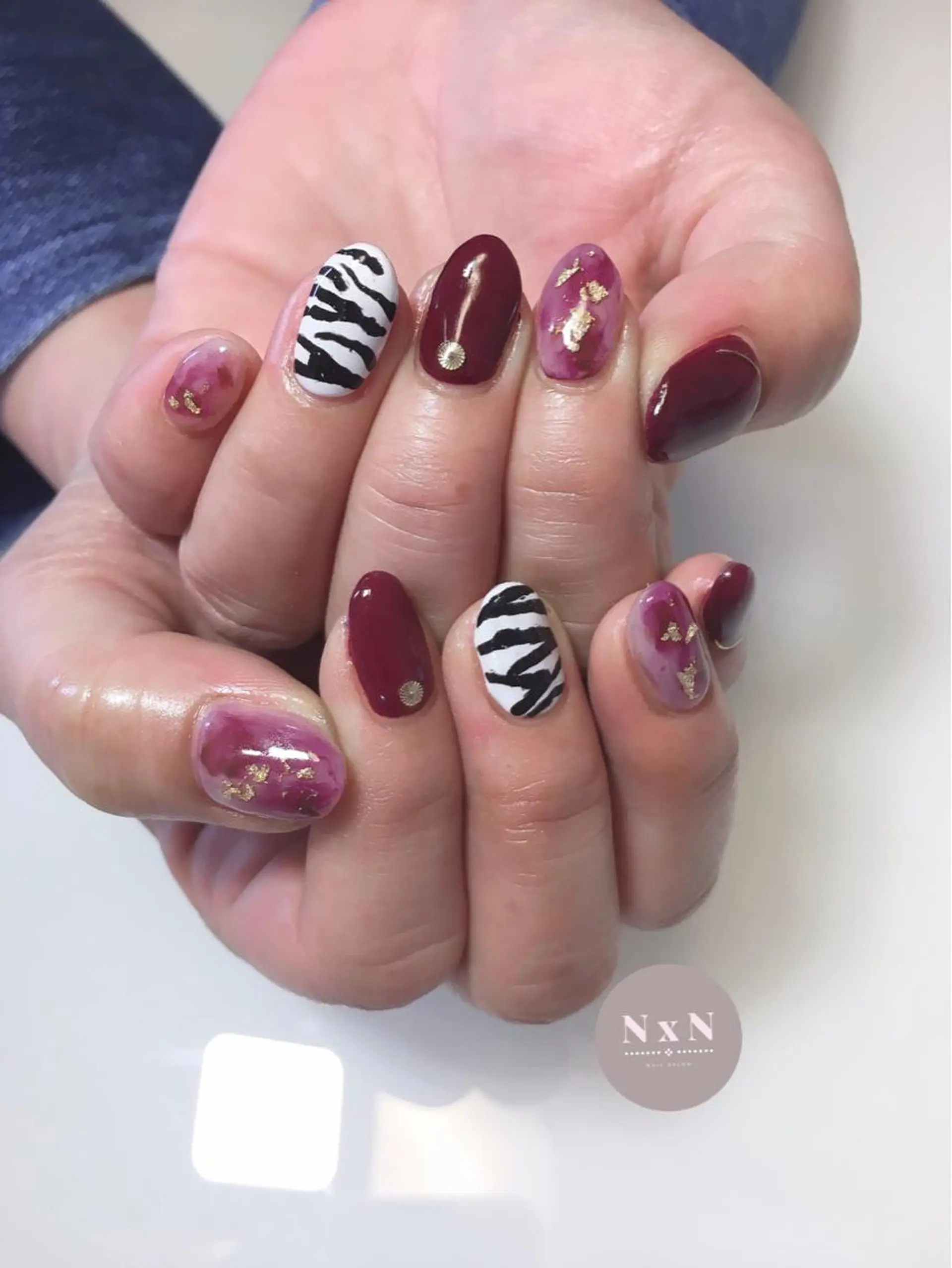 ネイル ジェルネイル ぷっくりネイル nail salon N×Nのネイルデザイン