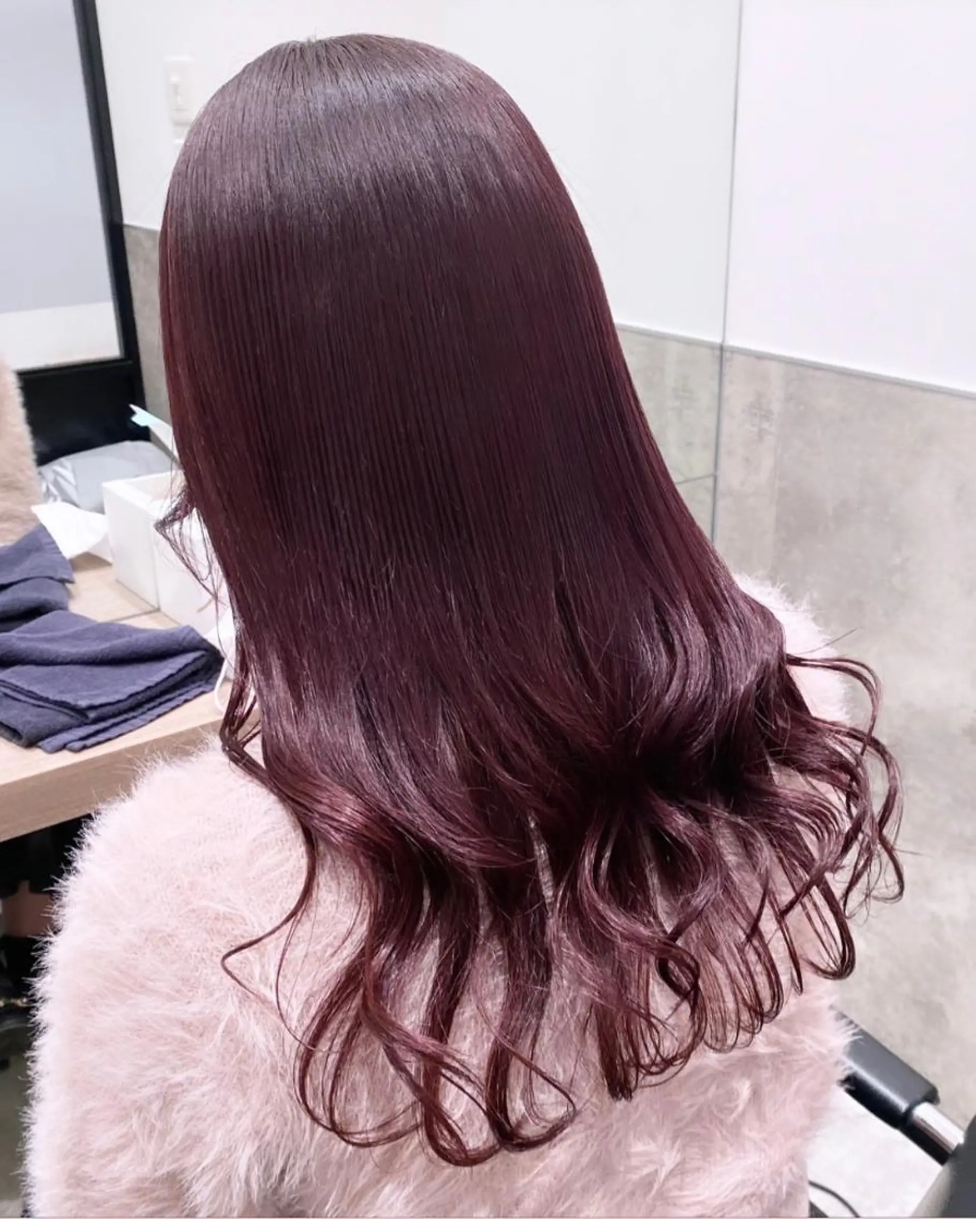 セミロング カラー 💗ガーリーヘア🎀 saki💗のヘアスタイル