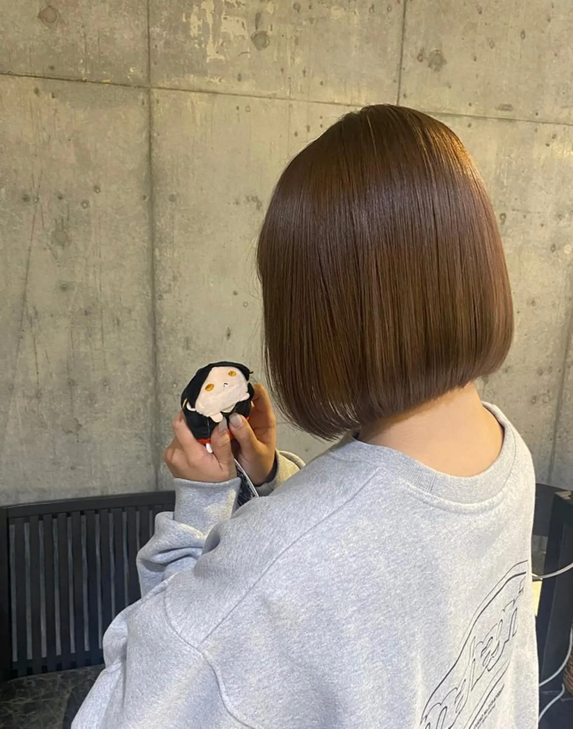 ミディアム カラー アッシュ ベージュカラー 黒髪 ブルーカラー ブルーブラック ヘアカラー トリートメント ヘアセット 透明感/韓国風 🤍moeka🤍のヘアスタイル