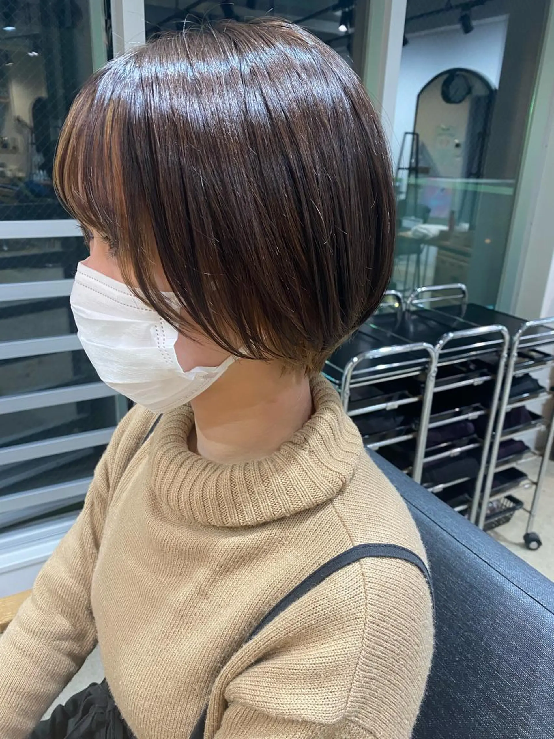 ショート ショートボブ ボブ ショートヘア レイヤー/大人ボブ 渡邉【日吉美容室】のヘアスタイル