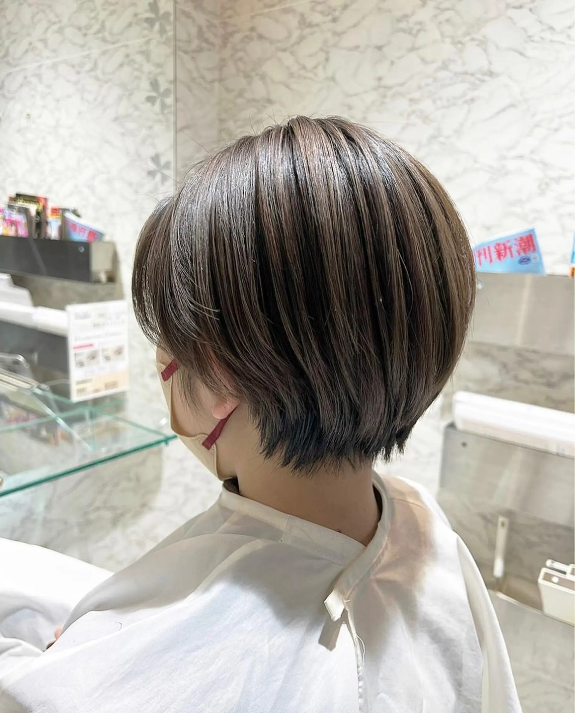 ショート カラー ✨長岡市韓国レイヤー /髪質改善/山下竣介のヘアスタイル