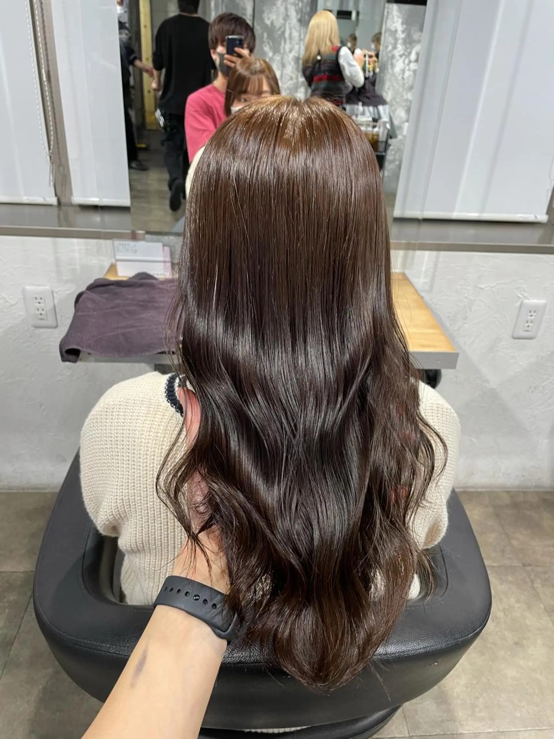 ロング カラー ヘアカラー ヘッドスパ ヘアセット ベージュカラー💖 やすひろのヘアスタイル