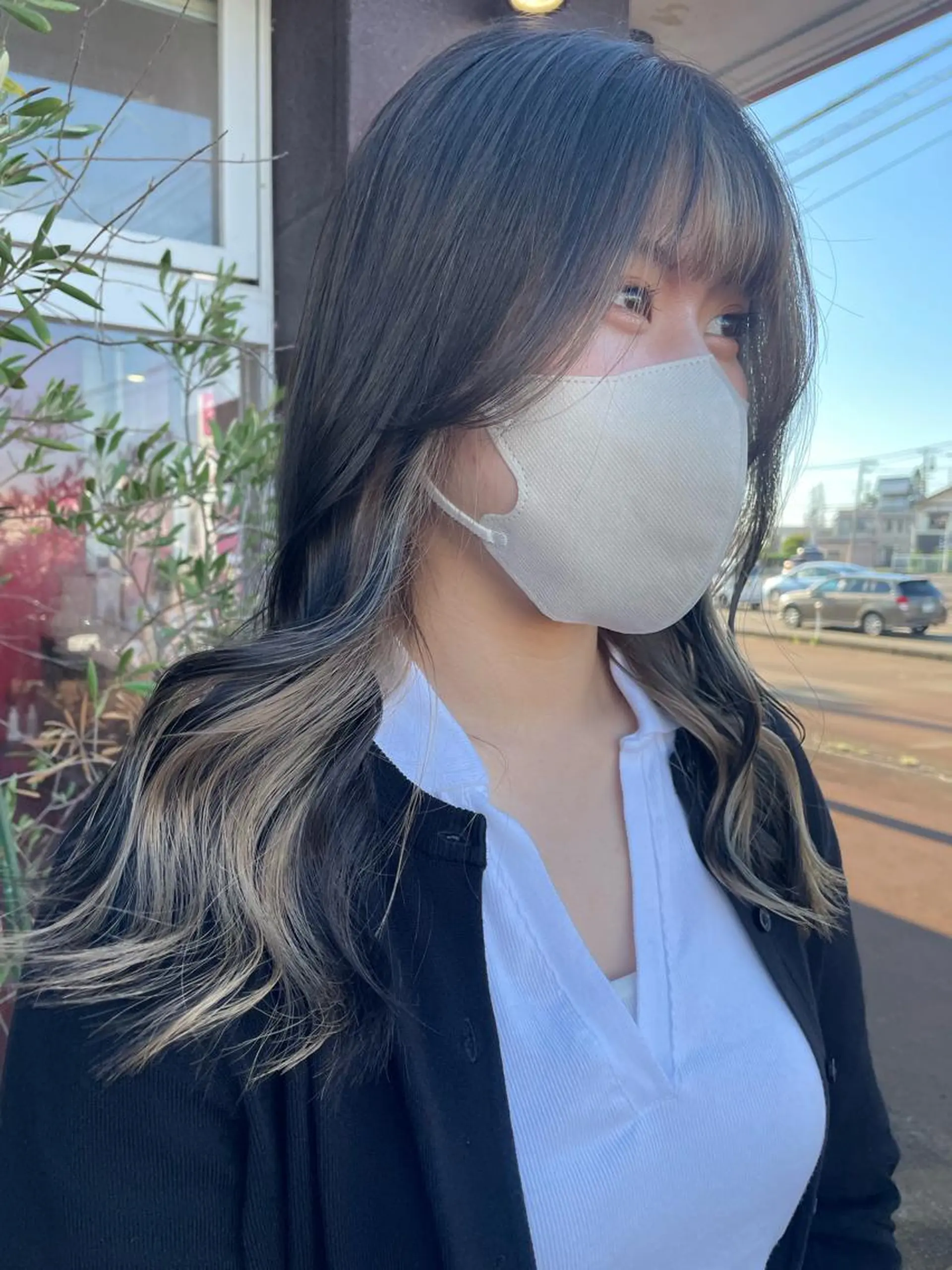 ロング カラー ヘアアレンジ EARTH長岡店🩵 石原莉穂のヘアスタイル