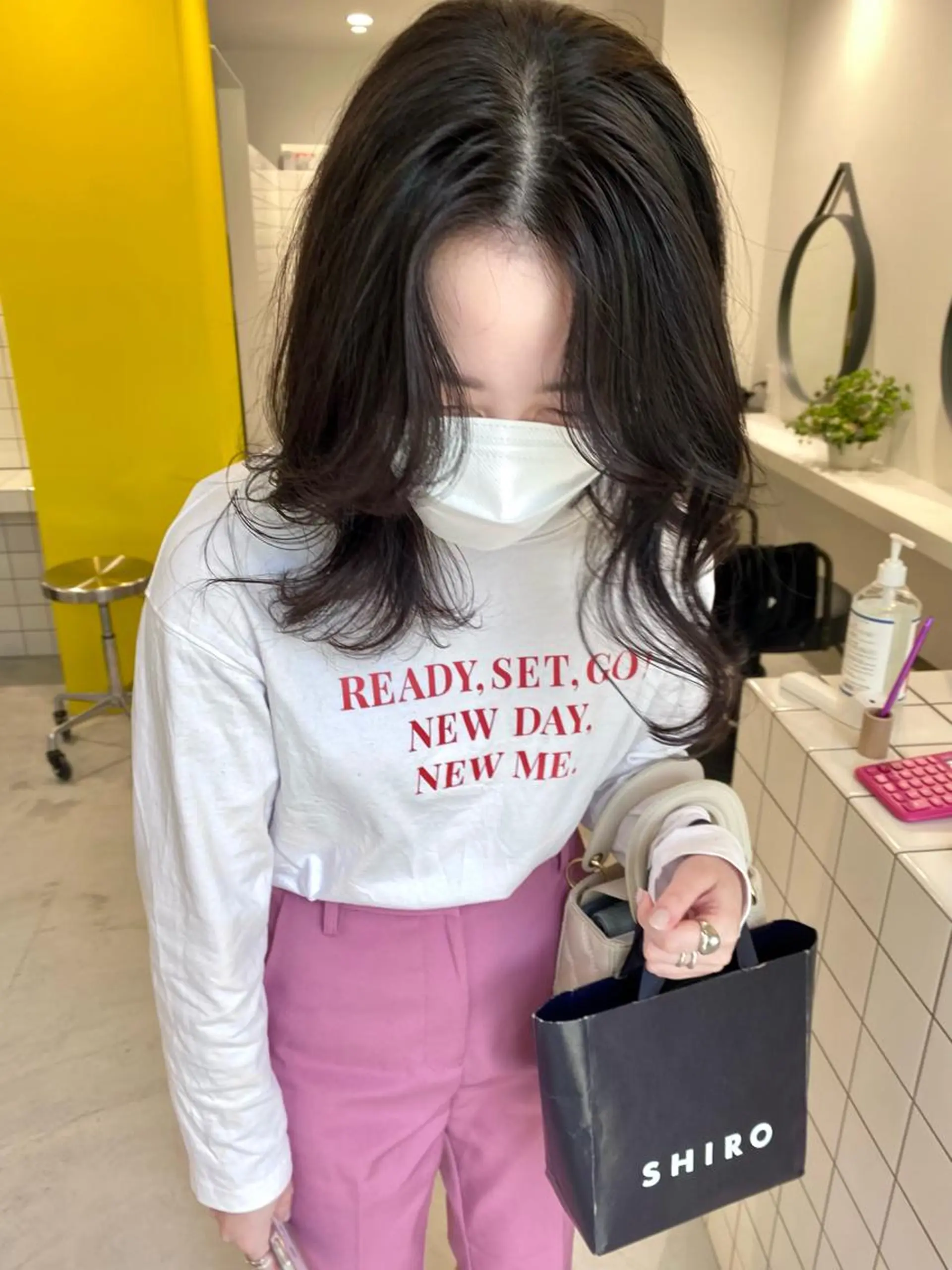 ミディアム カラー 韓国風ヘア カット ヘアカラー natsune /レイヤーカットのヘアスタイル