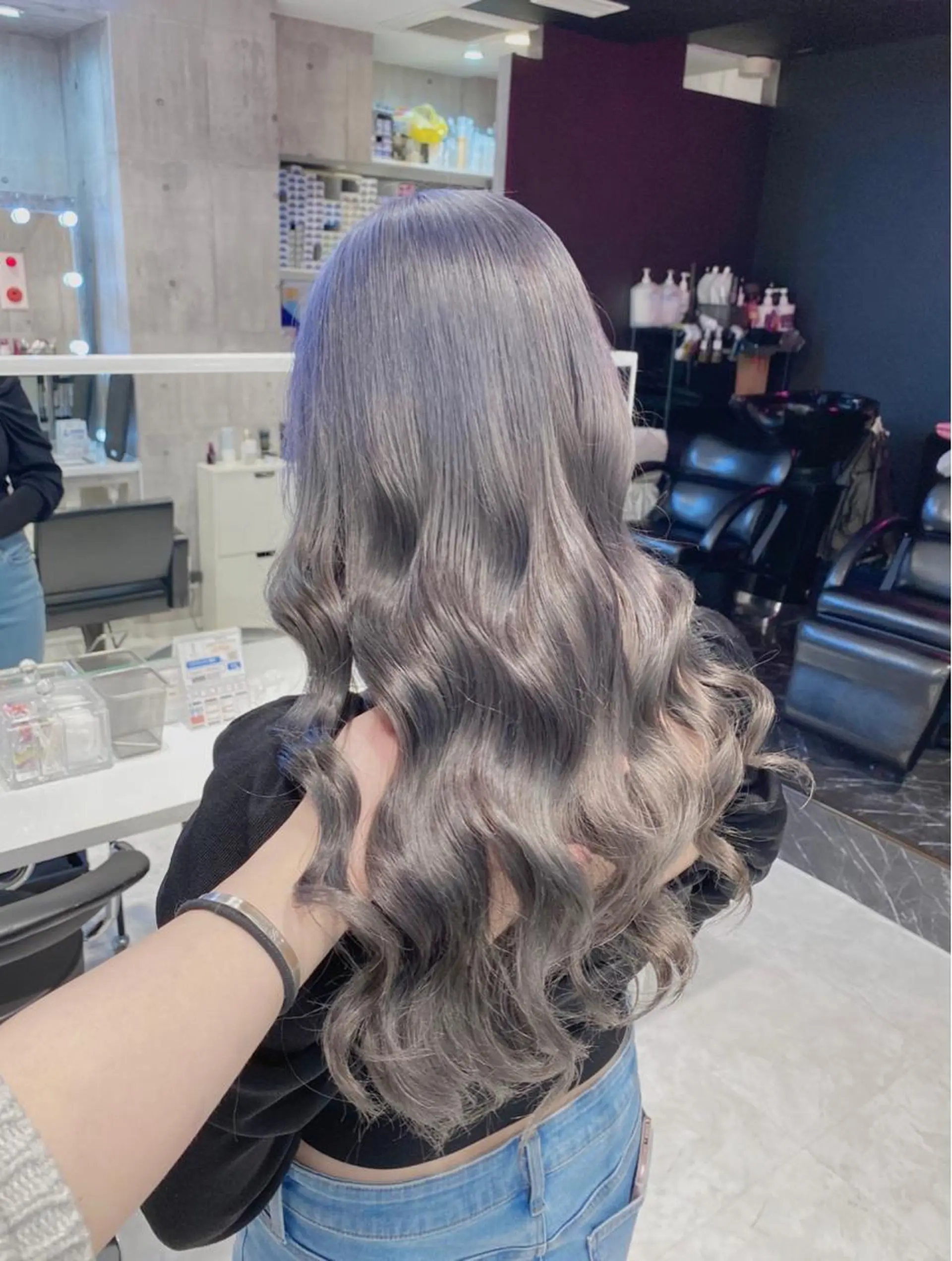 ロング カラー ヘアアレンジ 韓国ヘア 🦋KIRA🦋のヘアスタイル