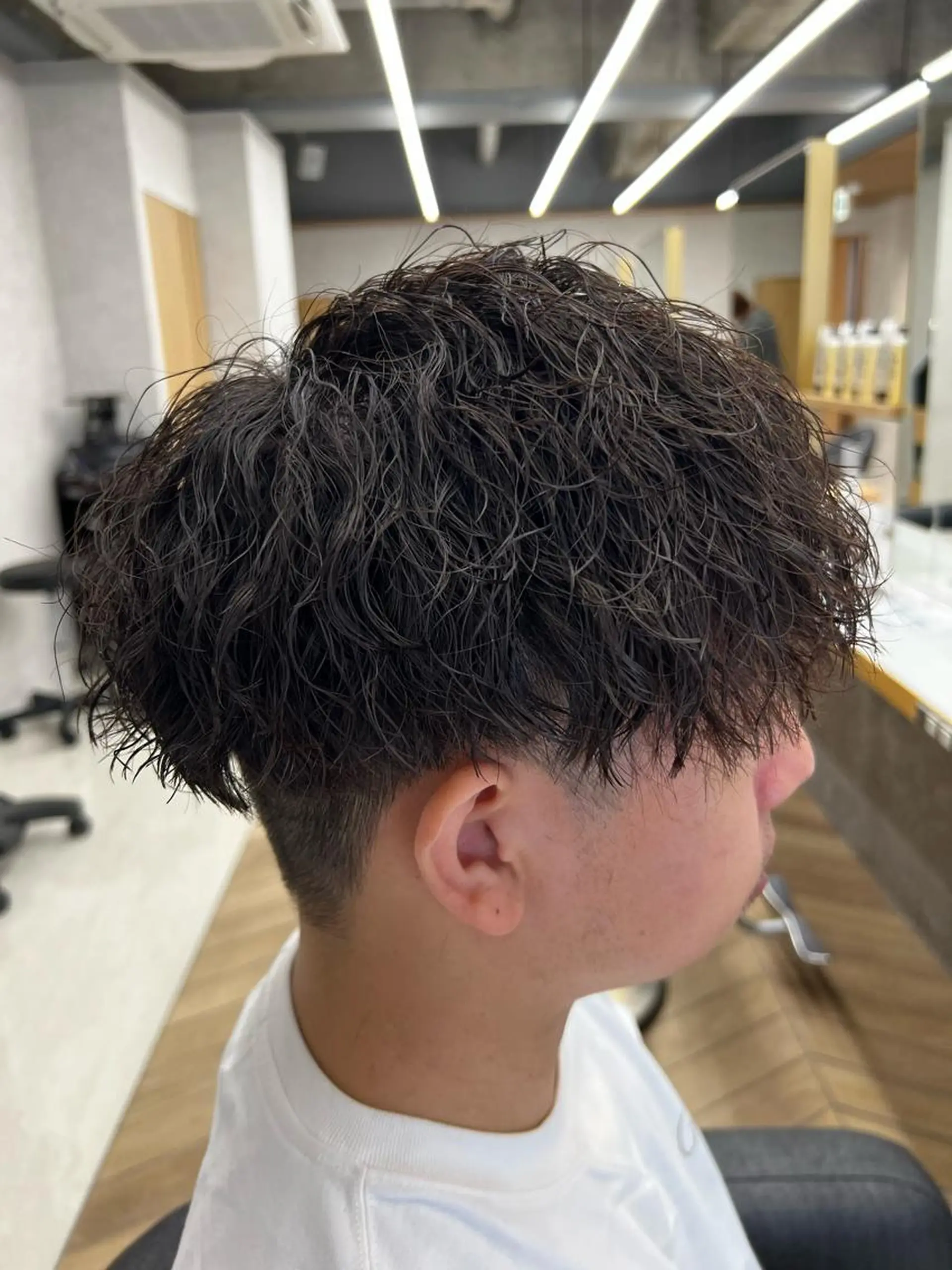 ミディアム パーマ メンズ 🏅メンズ特化 ヤマクラ タイキのヘアスタイル