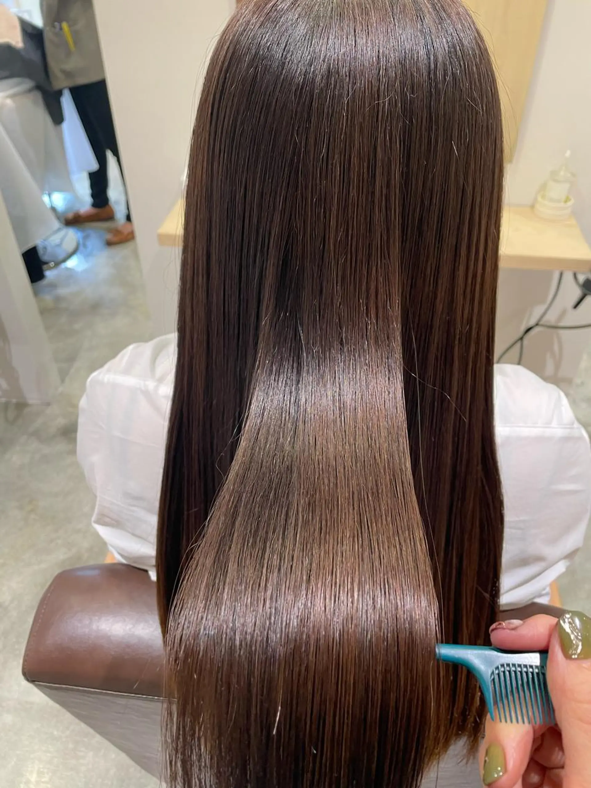 ロング カラー 髪質改善 トリートメント カット 縮毛矯正 トリートメント 北九州美容室 🕊️わかな✂︎のヘアスタイル