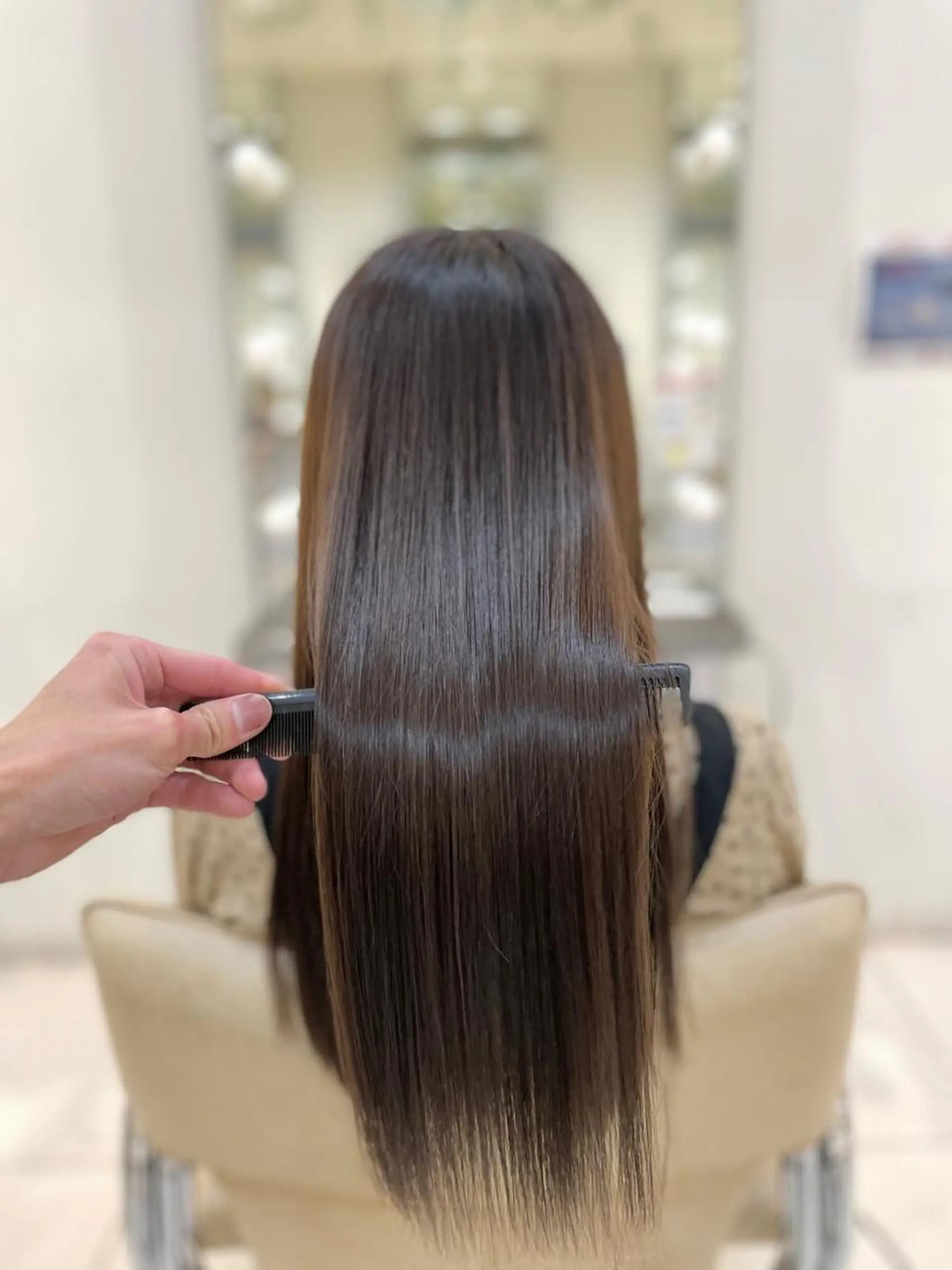 セミロング ショートボブ セミロングパーマ ボブ くせ毛 髪質改善 髪質改善専門 YOSHIのヘアスタイル