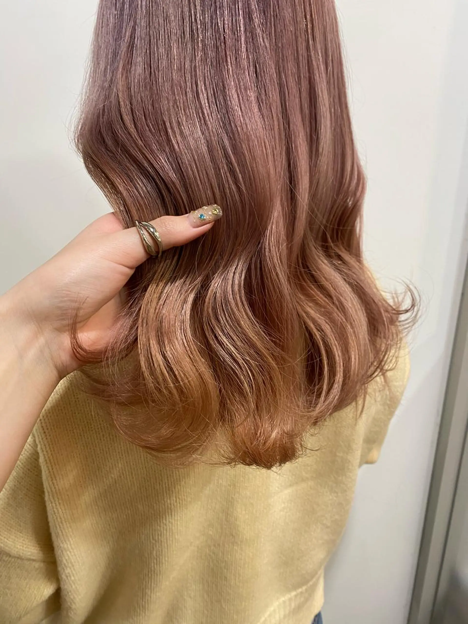 ロング カラー たなか もえなのヘアスタイル
