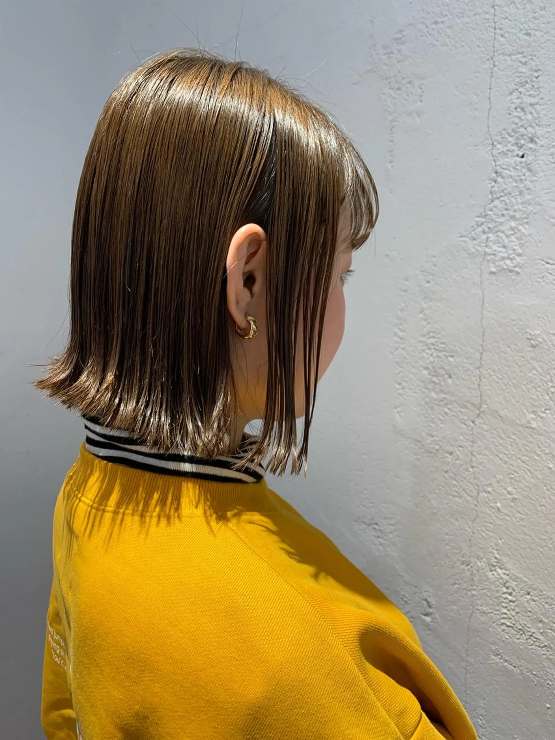 ミディアム カラー ヘアアレンジ 切りっぱなしボブ ボブ 🫧透明感カラー/ ボブ/小笠原汐海🪽のヘアスタイル