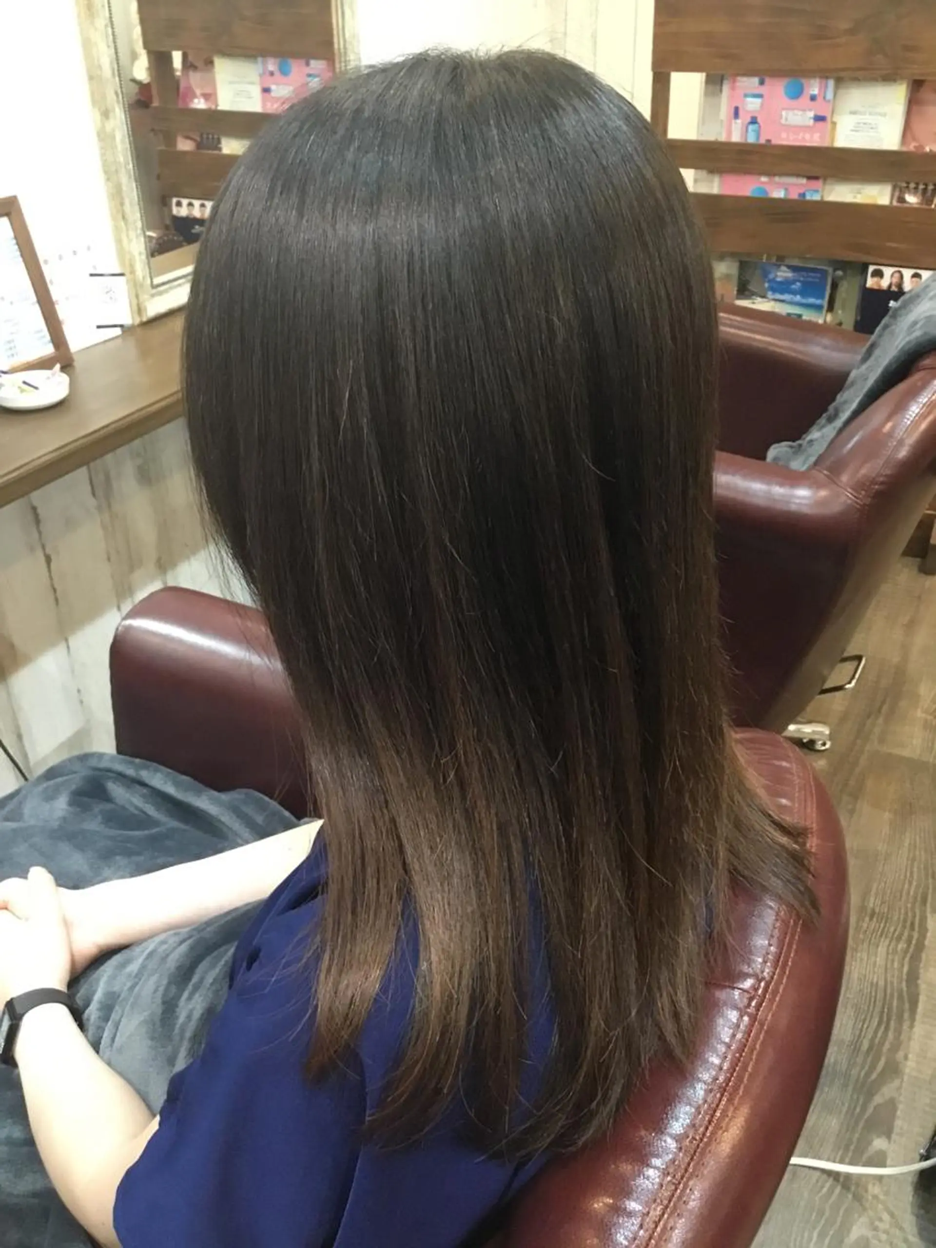 セミロング パーマ 金崎 新吾のヘアスタイル