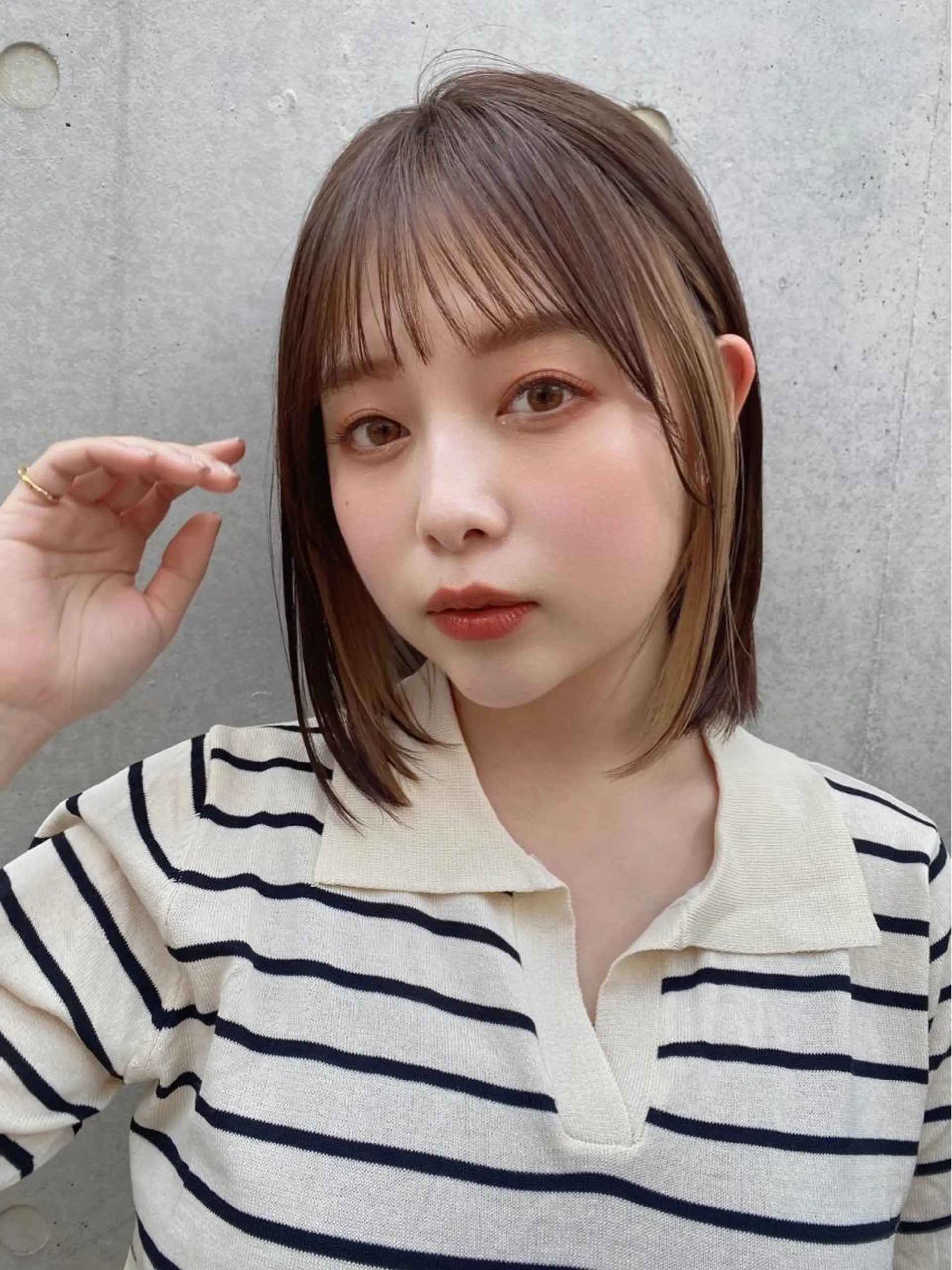 ミディアム カラー 🪭risa 暖色/レイヤー🪭のヘアスタイル