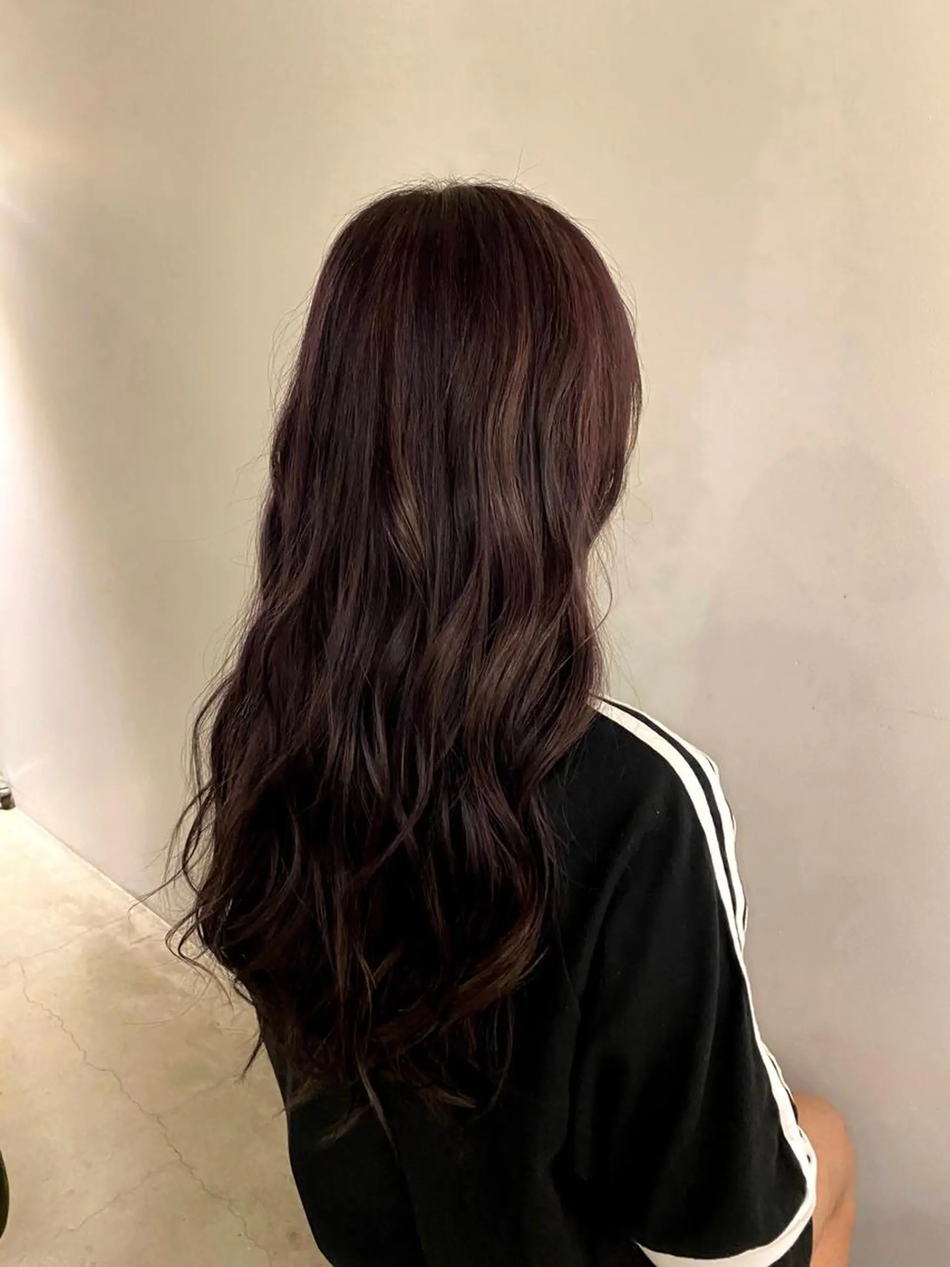 ロング カラー パープルカラー サイトウ アカネのヘアスタイル
