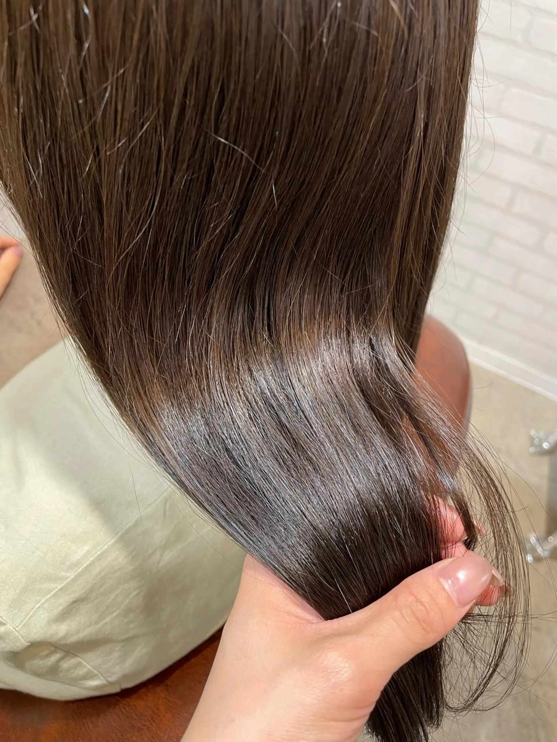 ミディアム カラー グレージュ 透明感カラー💎 AYAのヘアスタイル
