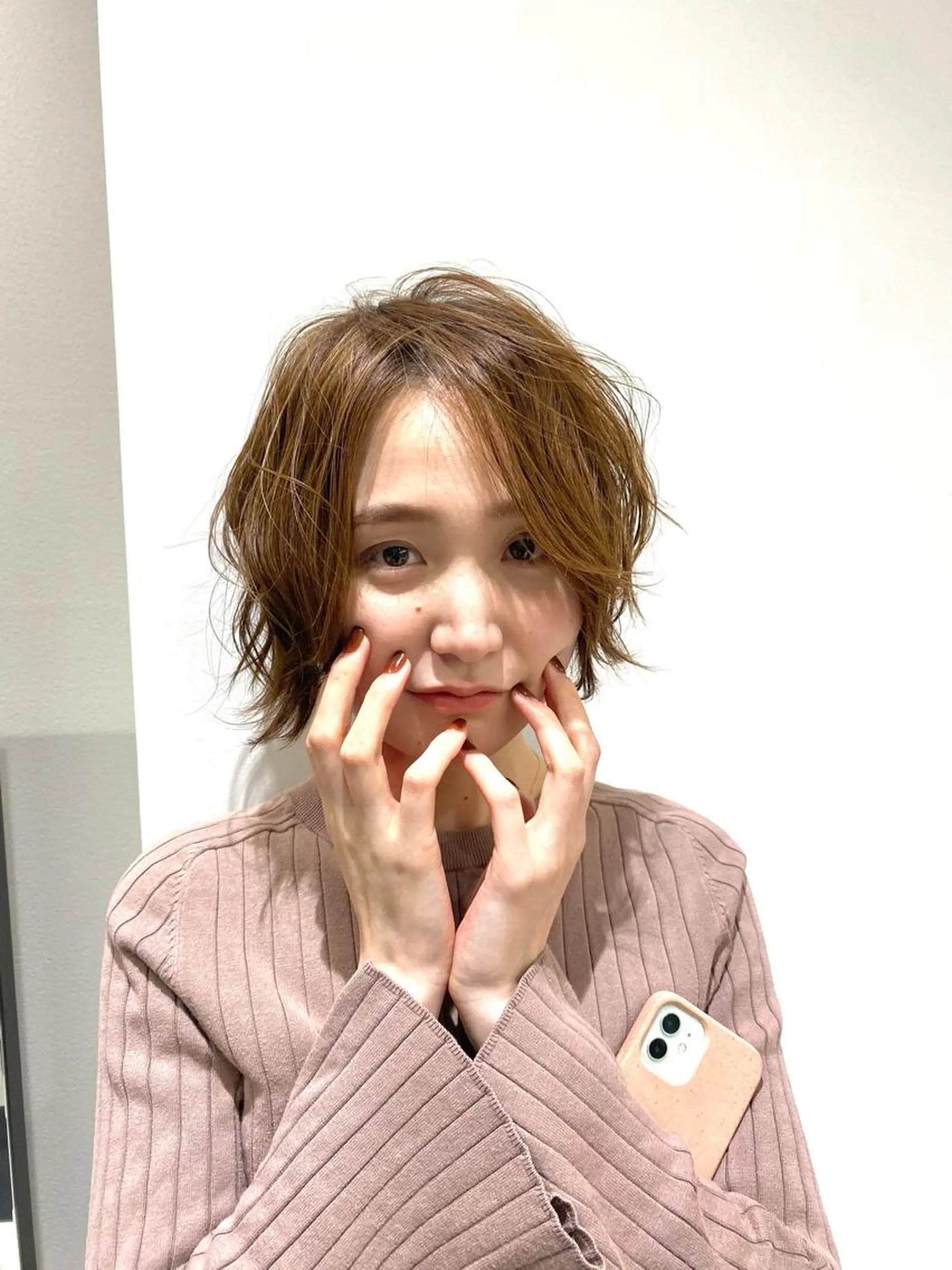 ミディアム カラー パーマ ショート・ボブ専門 Hiroのヘアスタイル