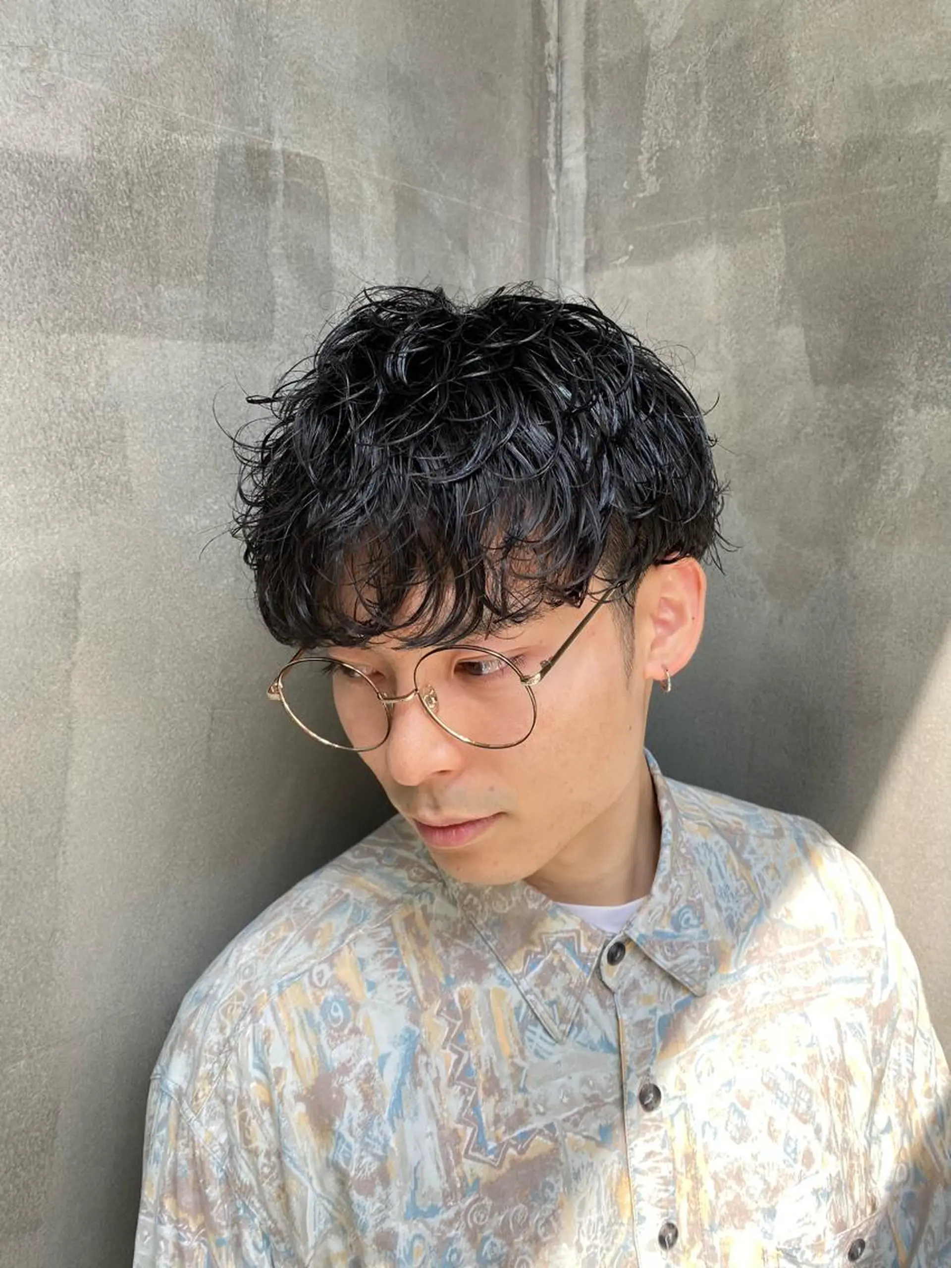 ショート パーマ メンズ カット パーマ Agu hair lore沼館店所属・八戸パーマ/メンズパ ーマ/シンゴ。のヘアスタイル