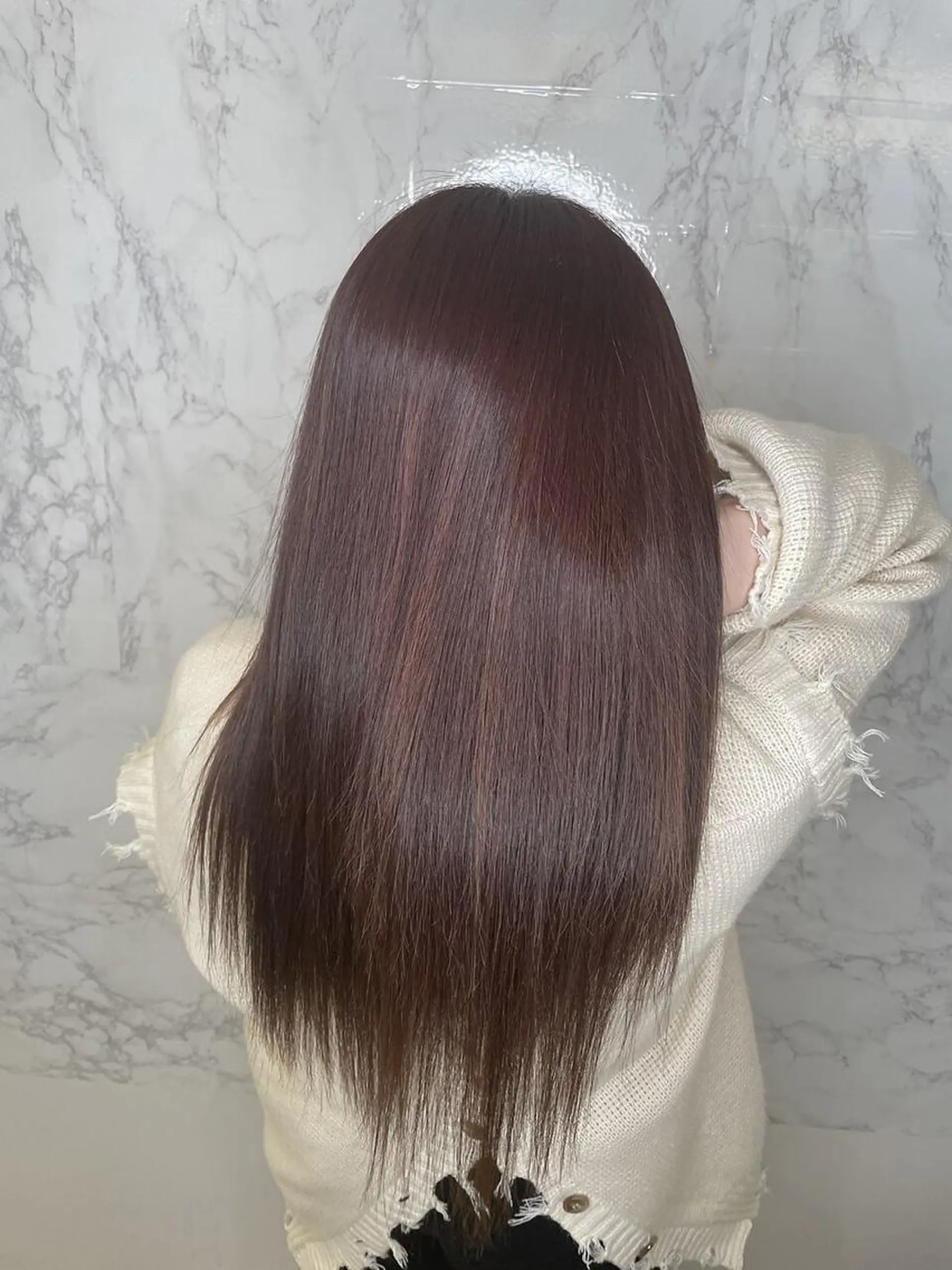 ロング 髪質改善・縮毛矯正 濱　泰賀のヘアスタイル