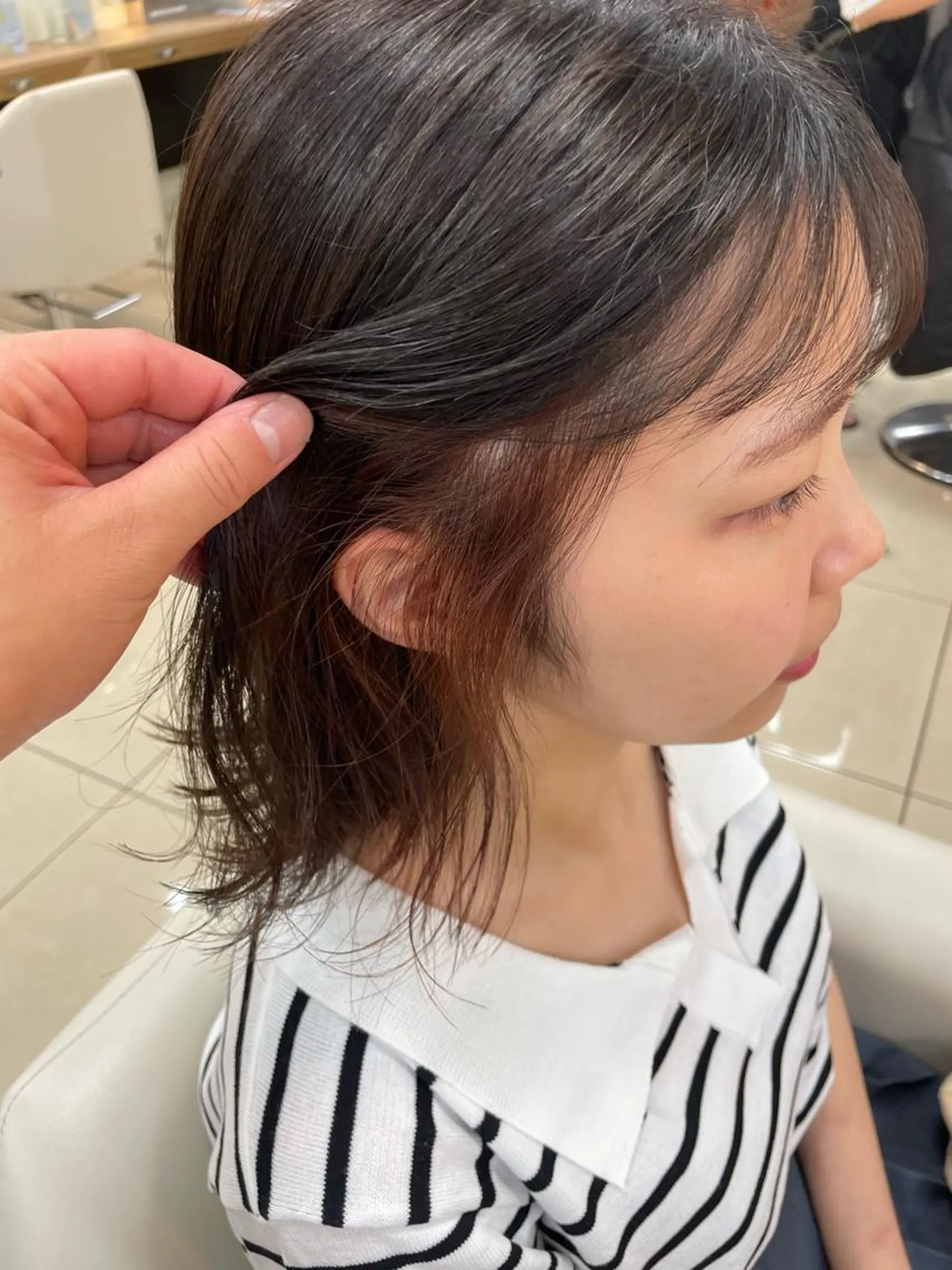 ミディアム カラー ヘアカラー ボブ/透明感 カラー /風花のヘアスタイル