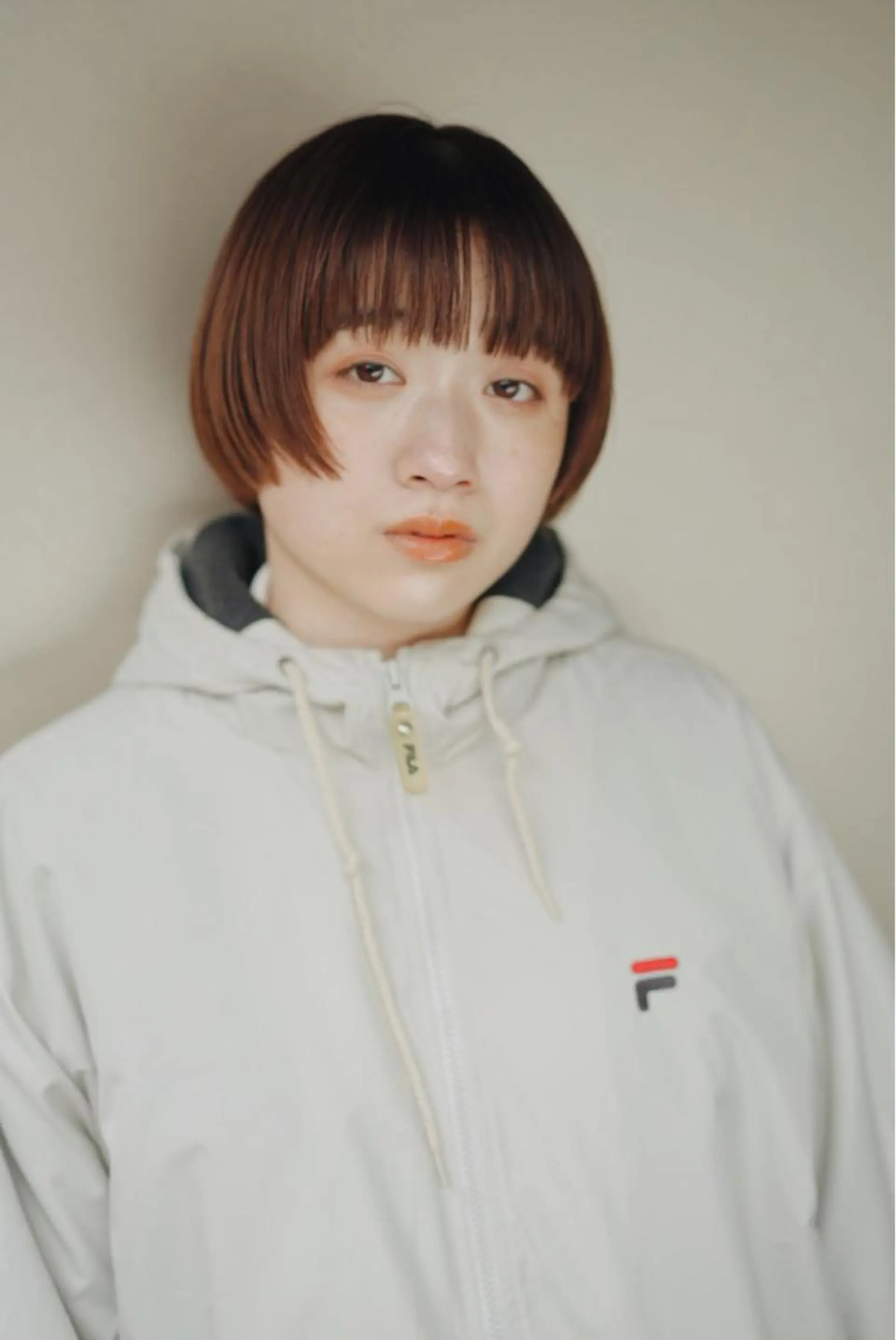 ショート カラー ボブパーマコテ巻き風 パーマNo1深江秀平のヘアスタイル