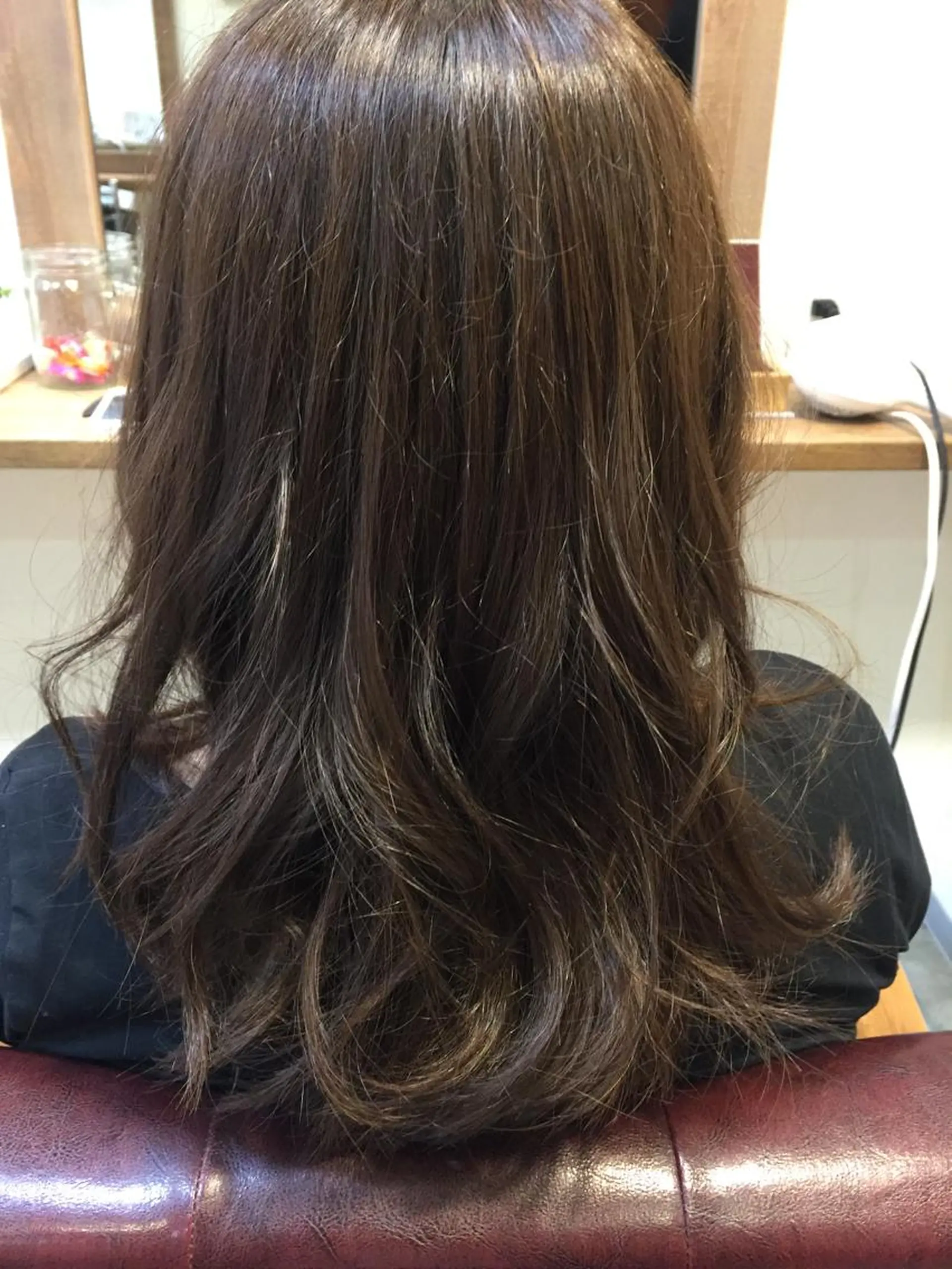 セミロング カラー カット ヘアカラー トリートメント 透明感/ 美髪矯正/田中恭のヘアスタイル