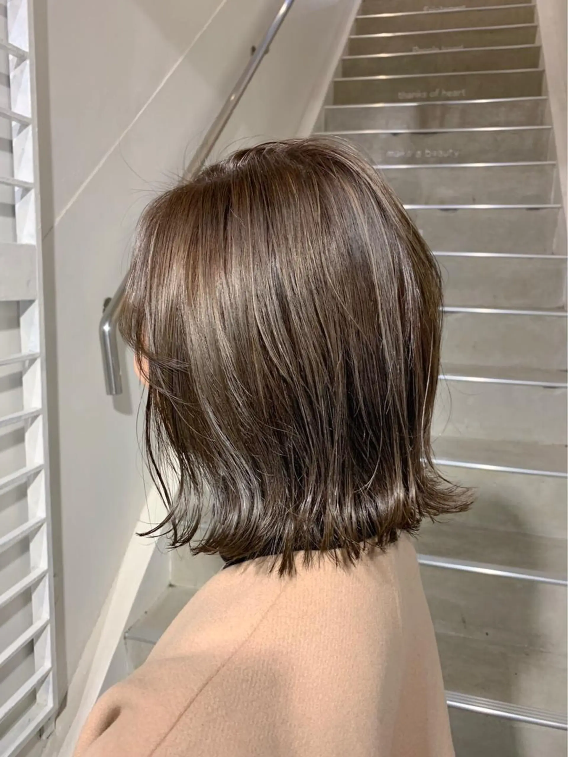 ミディアム カラー ヘアアレンジ 髪質改善サロン 梅田/ヨナミネのヘアスタイル