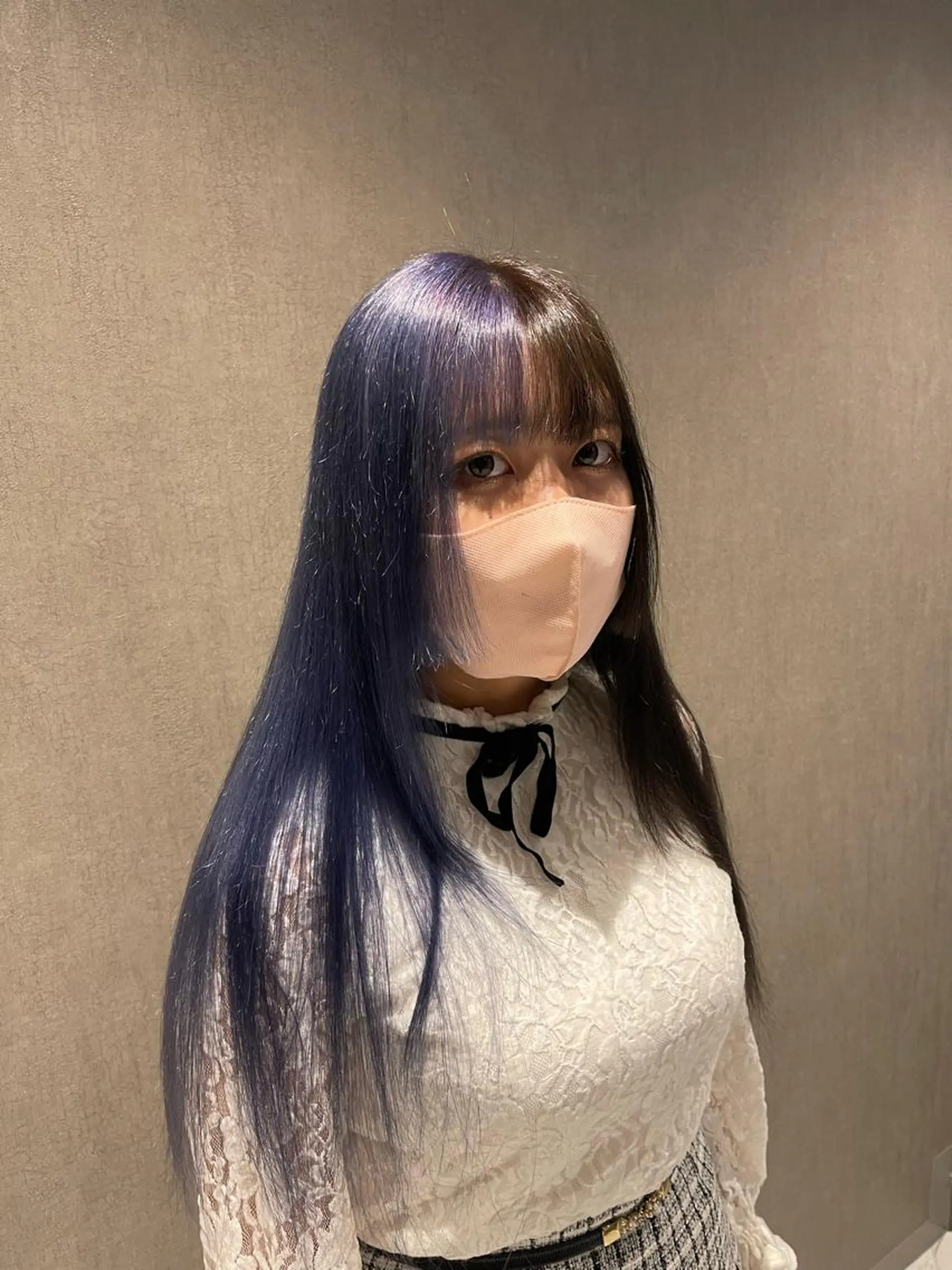 ロング カラー グレージュ ラベンダーカラー ツートーンカラー MIRIM栄所属・透明感カラー/艶髪/ エクステ/HIROのヘアスタイル