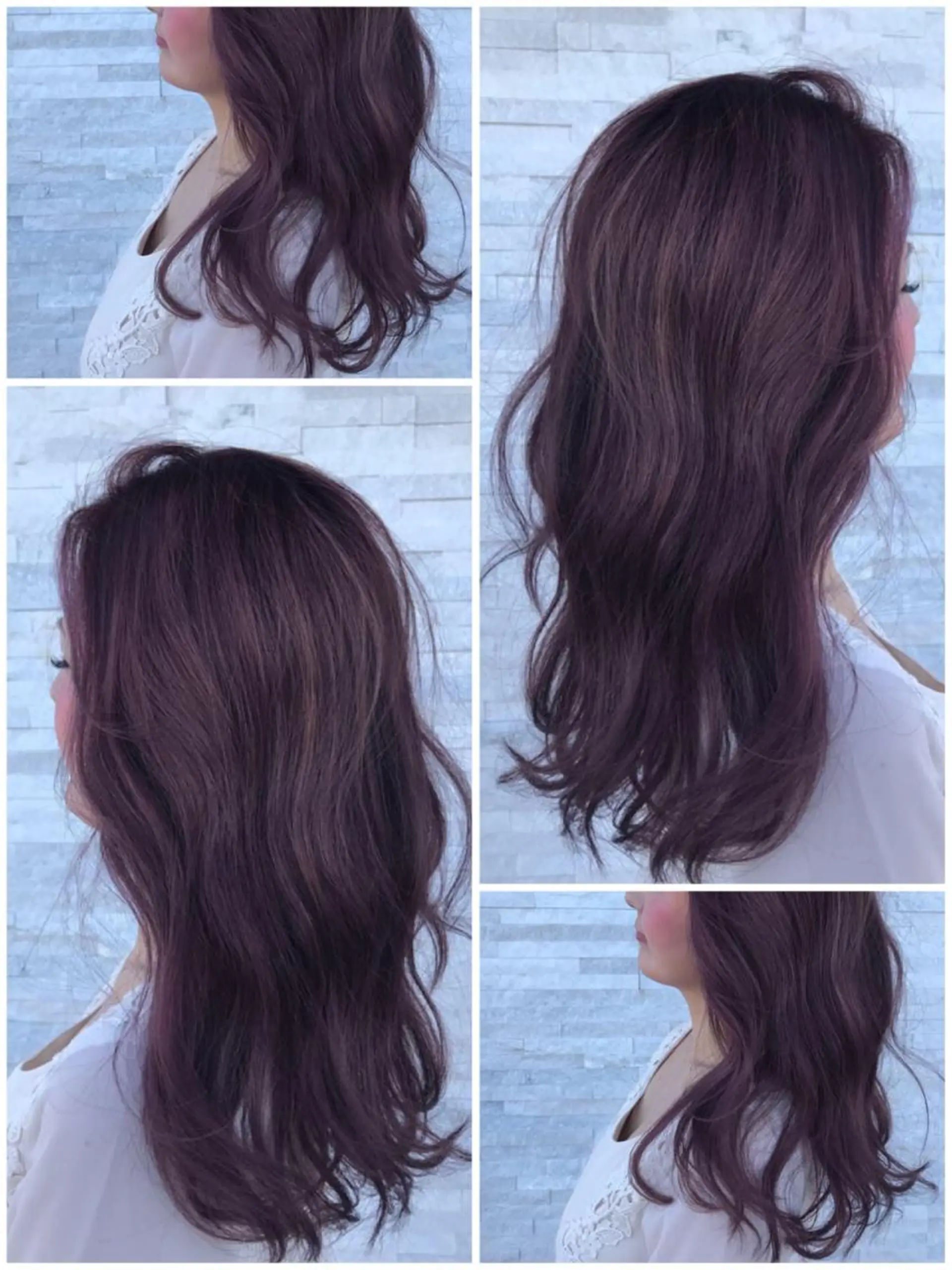 セミロング カラー パーマ ヘアアレンジ メンズ アッシュ ラベンダーカラー パープルカラー ヘアカラー トリートメント 豊橋美容院 ソンリエのヘアスタイル