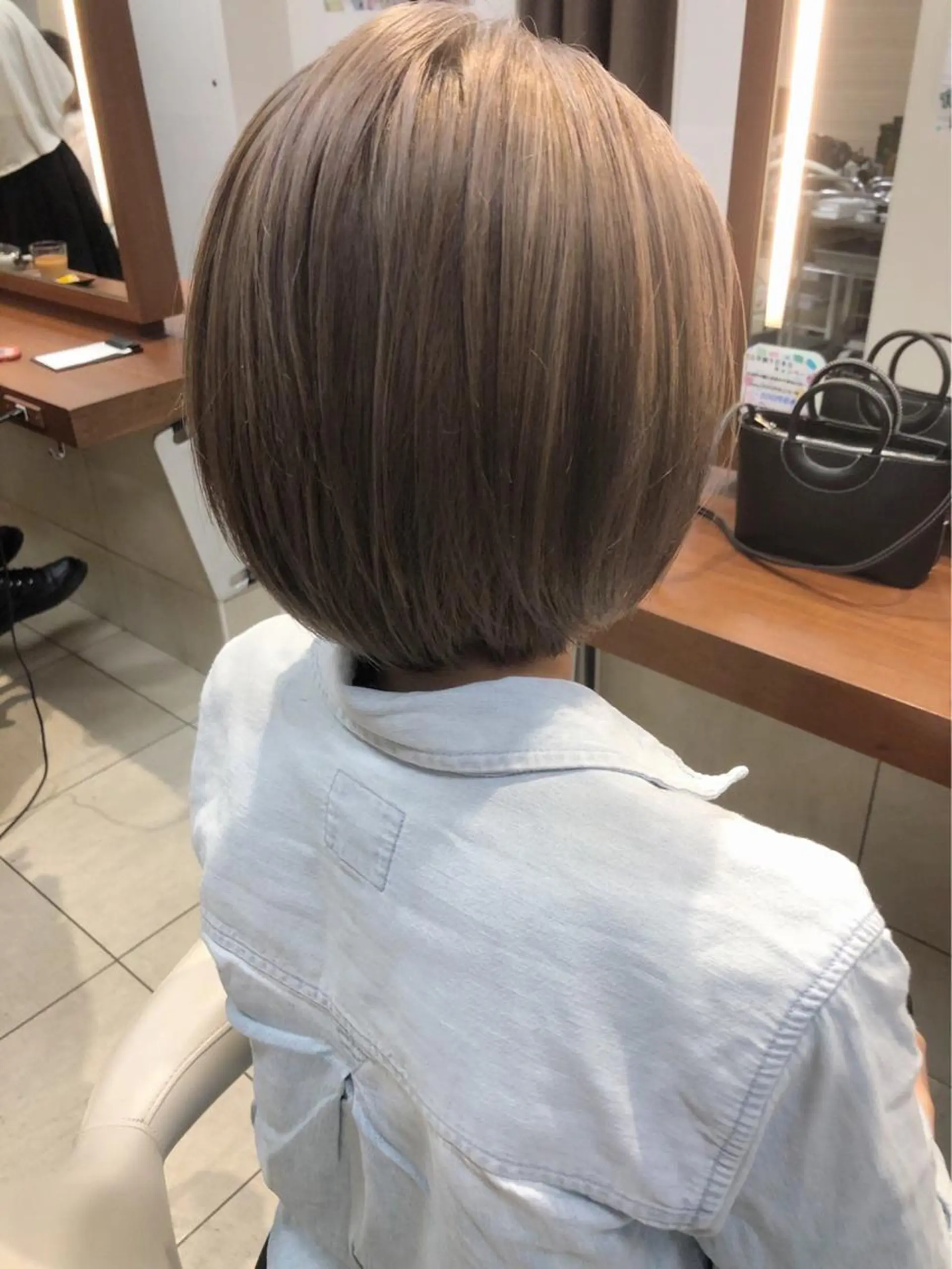 ショート カラー ベージュカラー 外国人風カラー 🌈haru🌻 藤沢ハイトーン🌈のヘアスタイル