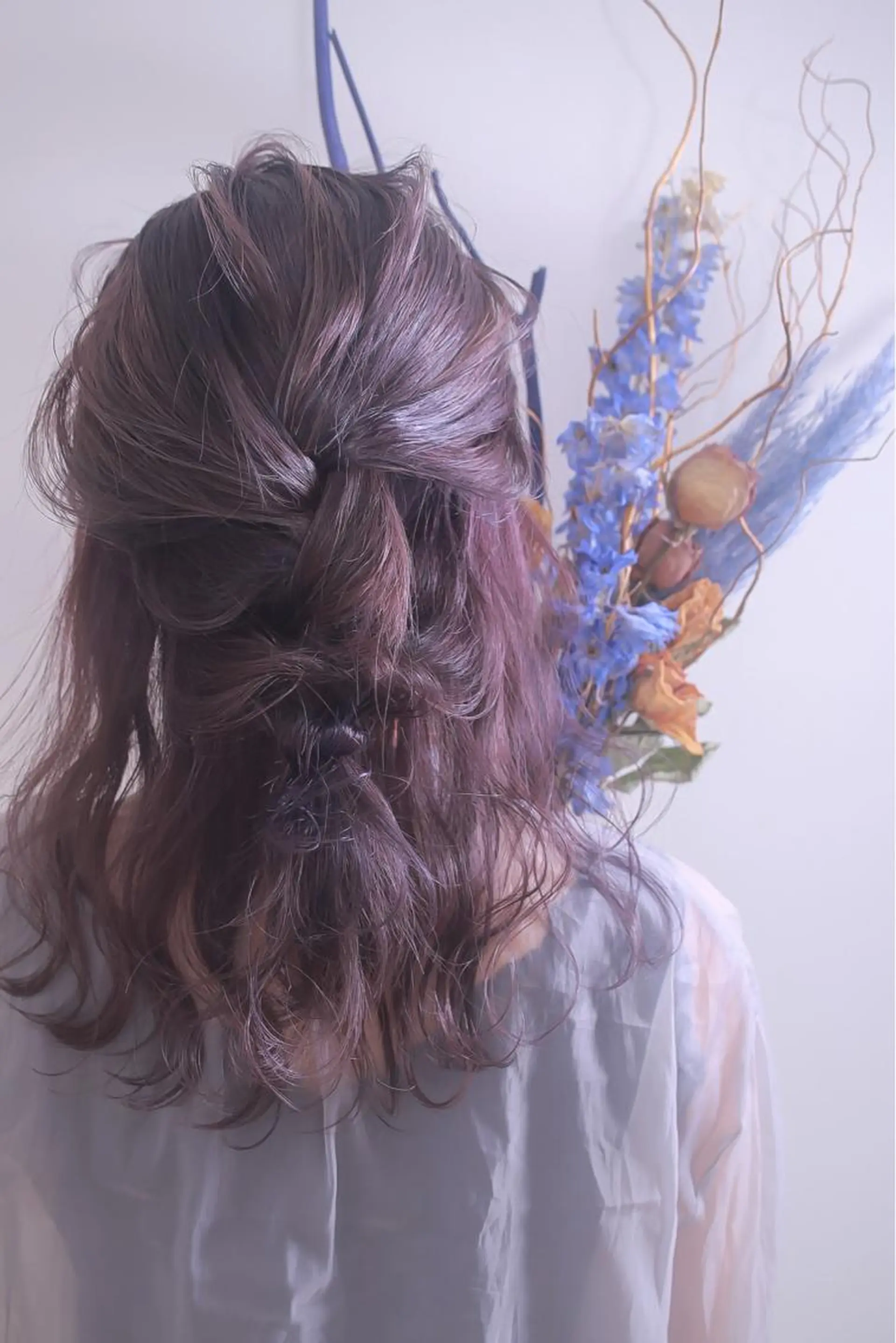 セミロング ヘアアレンジ ヘアカラー 伊藤 裕貴のヘアスタイル