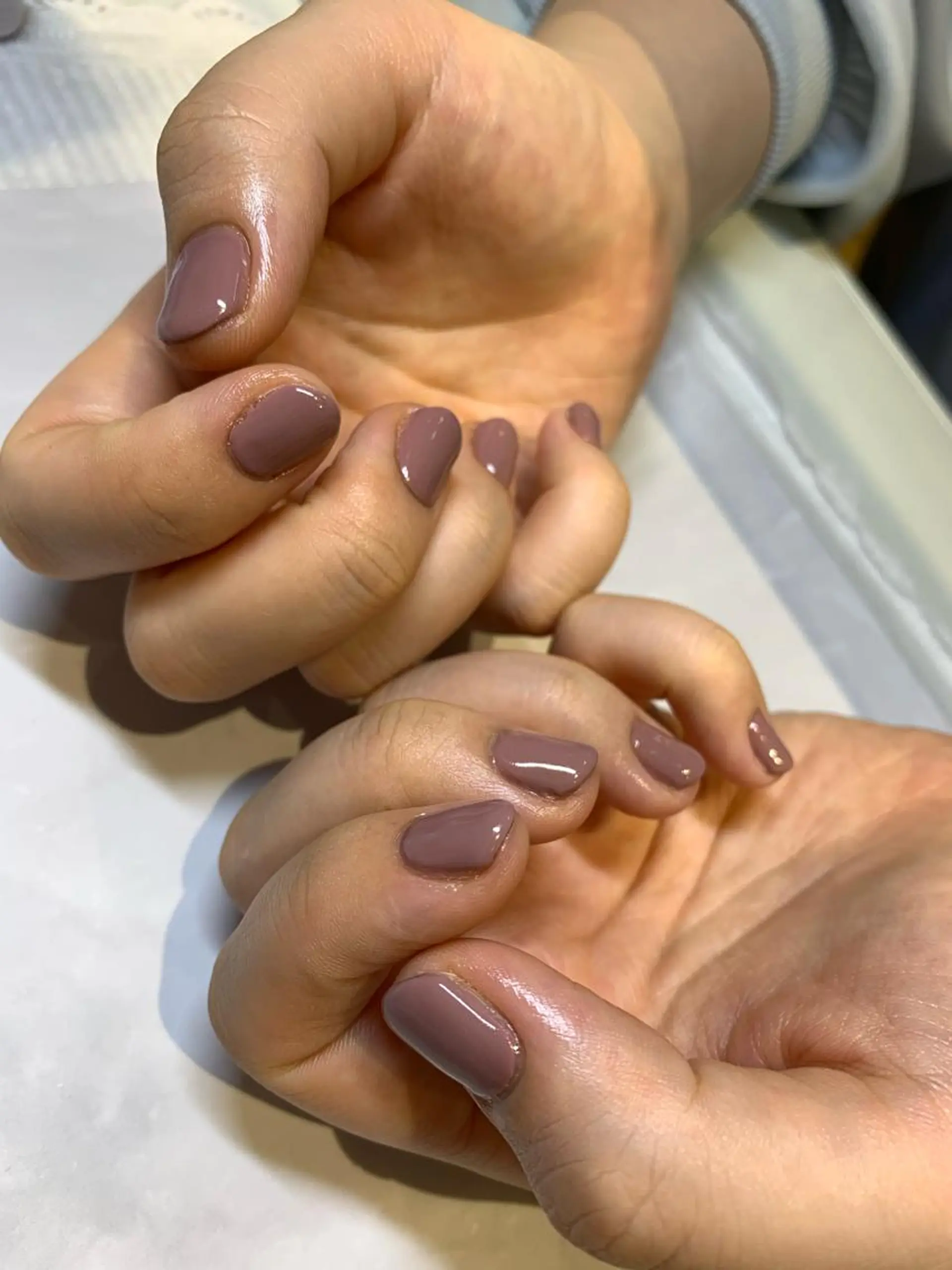 ネイル ワンカラーネイル マキノ ユイのネイルデザイン