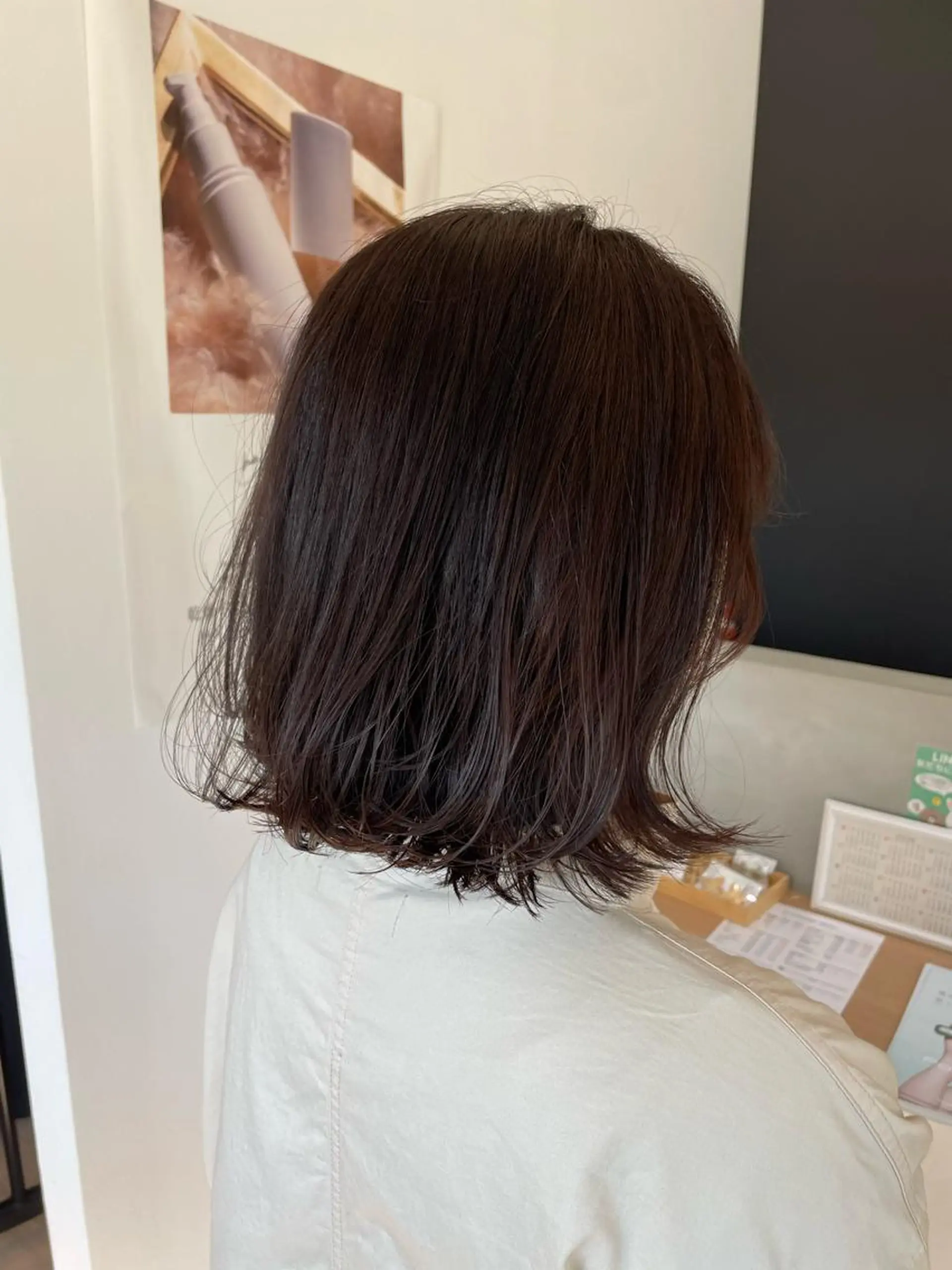 ミディアム ENN藤本 大輝艶感カラーのヘアスタイル