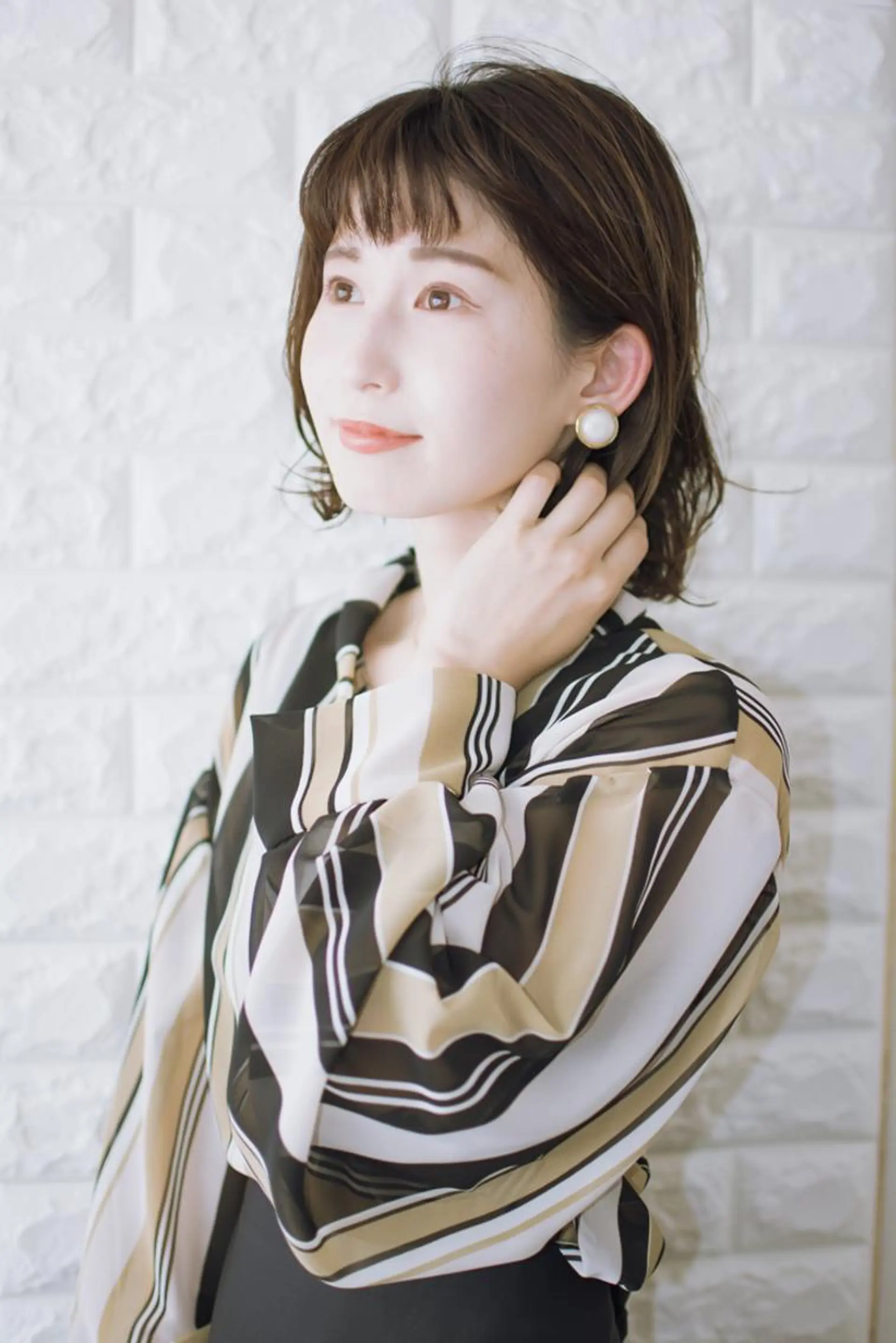 ショート カラー ショートボブ ベージュカラー ブルーカラー ブルージュ グレージュ 撮影モデル 斉藤 正敏のその他イメージ