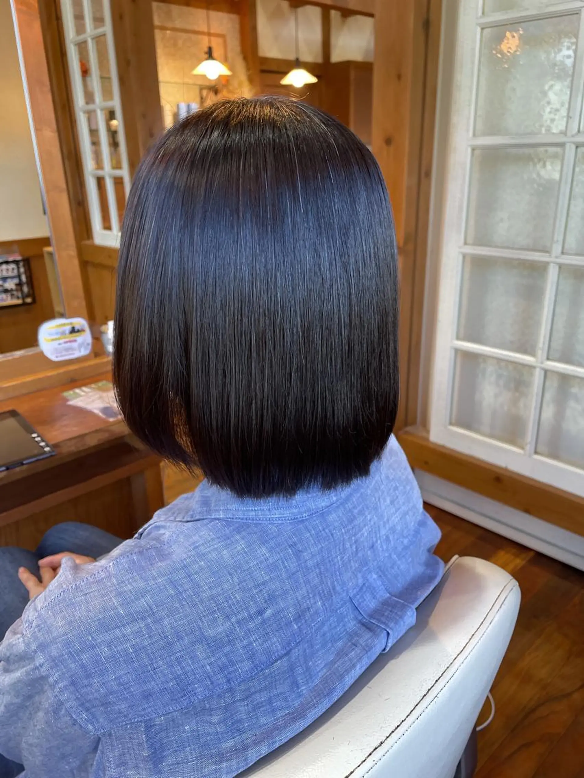 ミディアム カラー 髪質改善 岩井 佑城のヘアスタイル