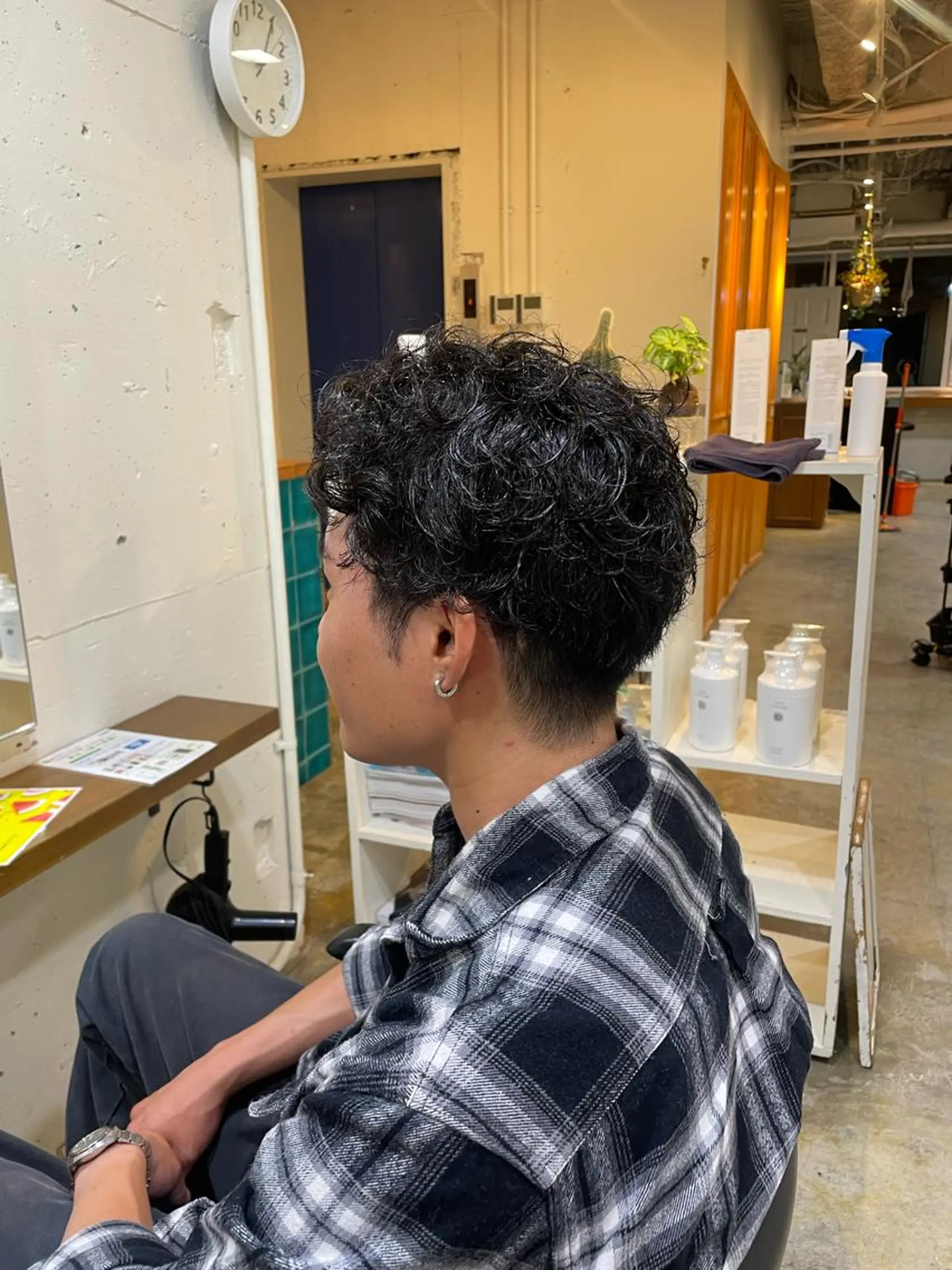 パーマ メンズ 韓国ヘア/wカラー レイヤー/RIN🎀のヘアスタイル