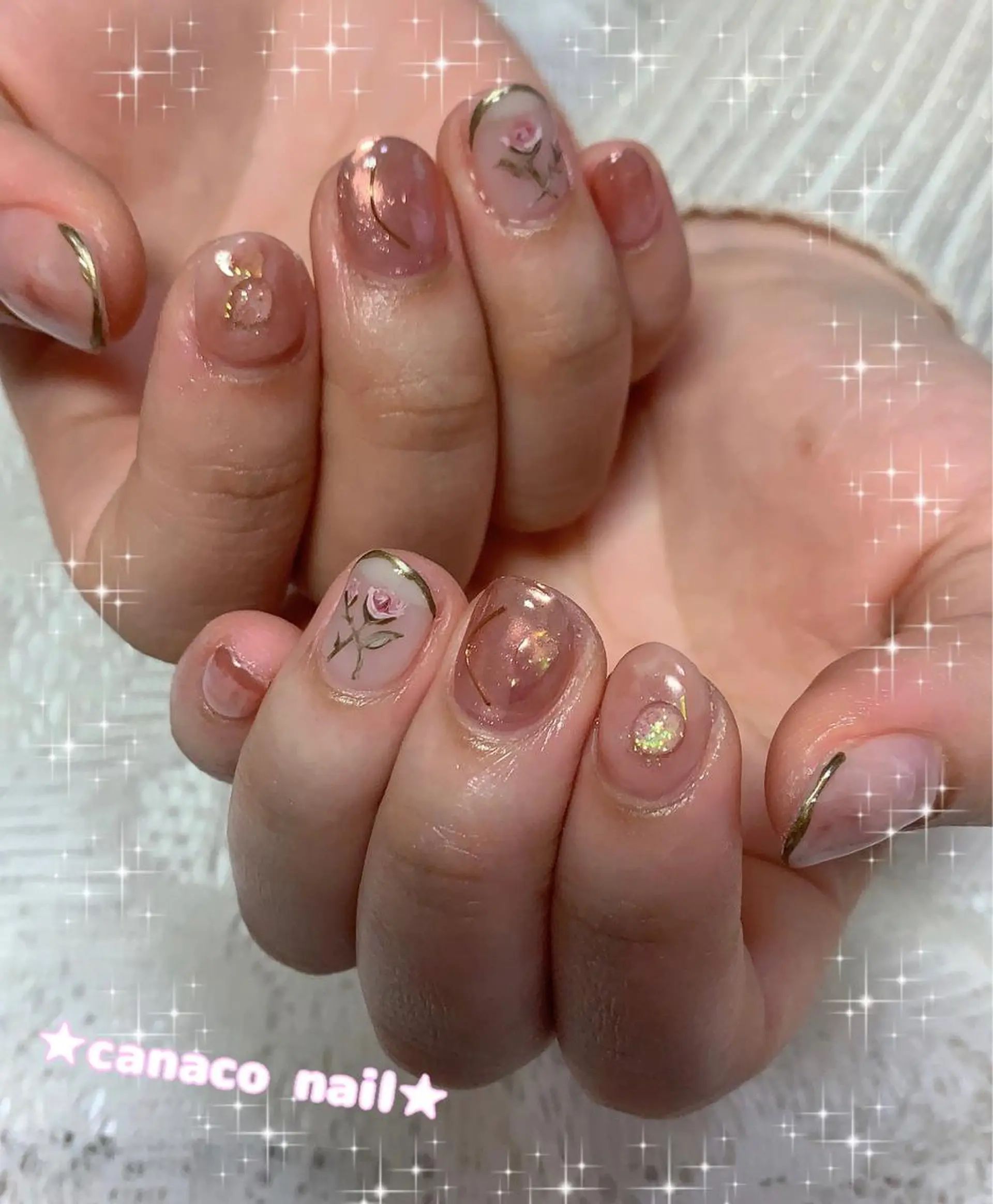 ネイル アートネイル フラワーネイル ジェルネイル ミラーネイル ニュアンスネイル ハンドネイル ハンドケア ベテランネイル cnc nailのネイルデザイン