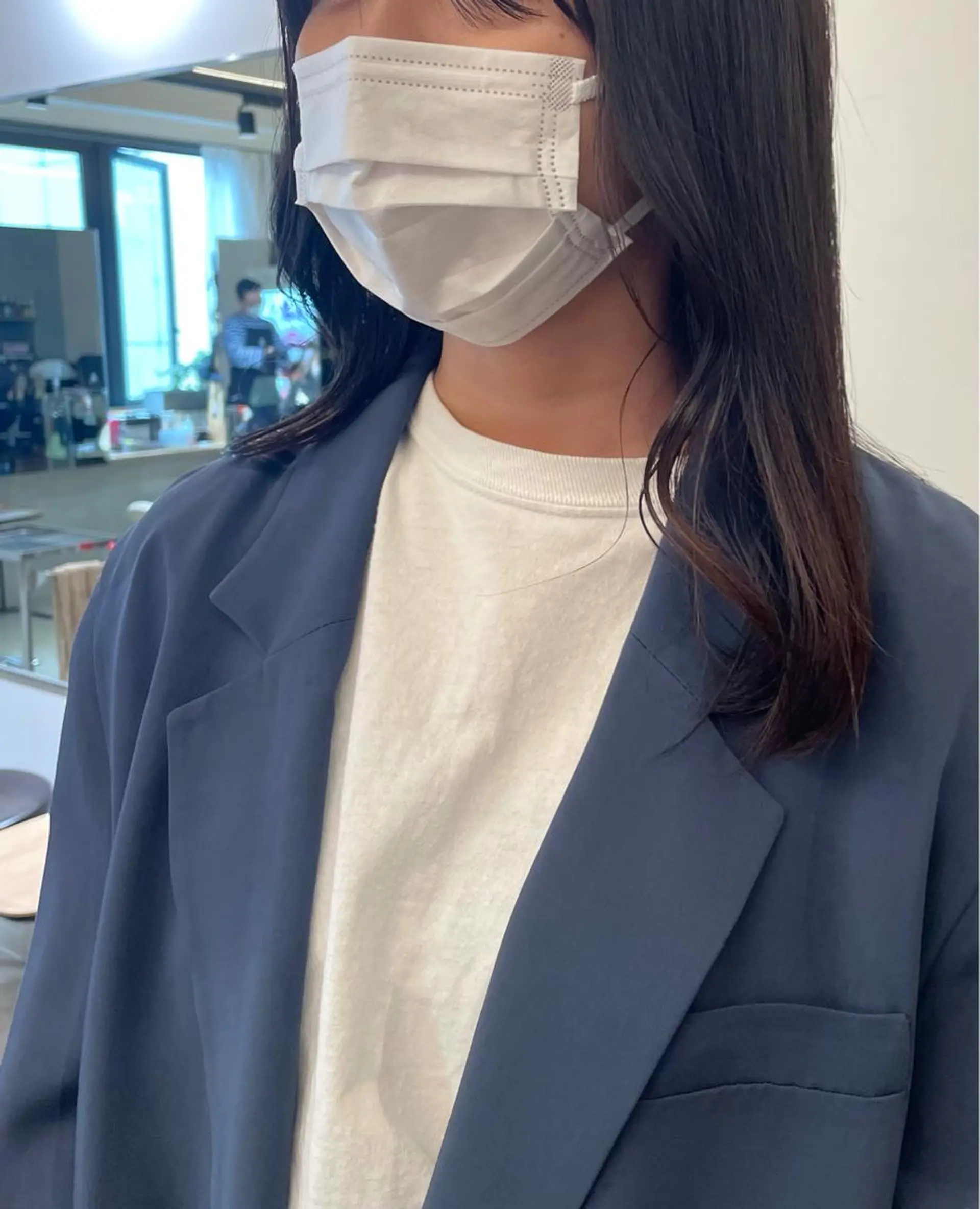 セミロング 縮毛矯正 レイヤー/メンズ /佐藤あいら🧳👔のヘアスタイル