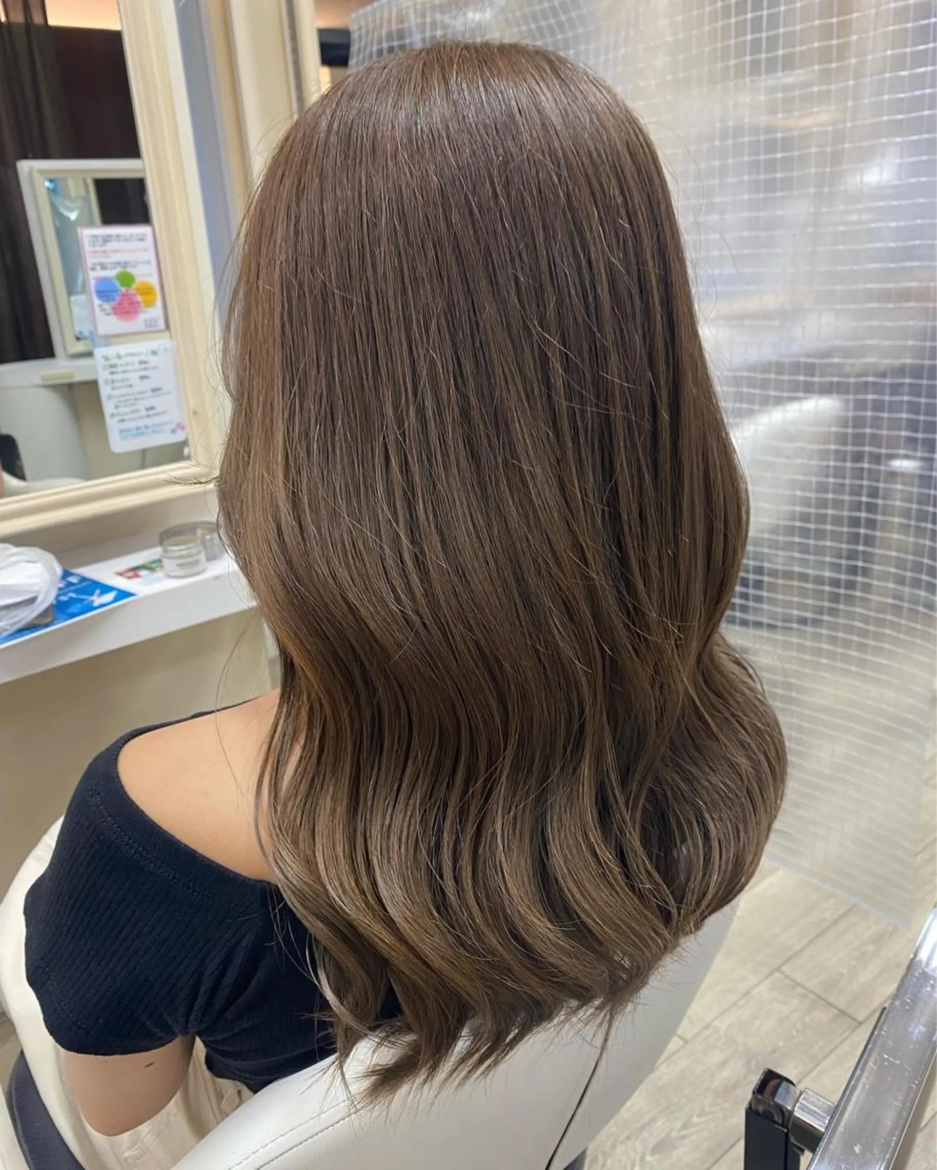 ロング カラー カット ヘアカラー トリートメント 市川 博紀 店長のヘアスタイル
