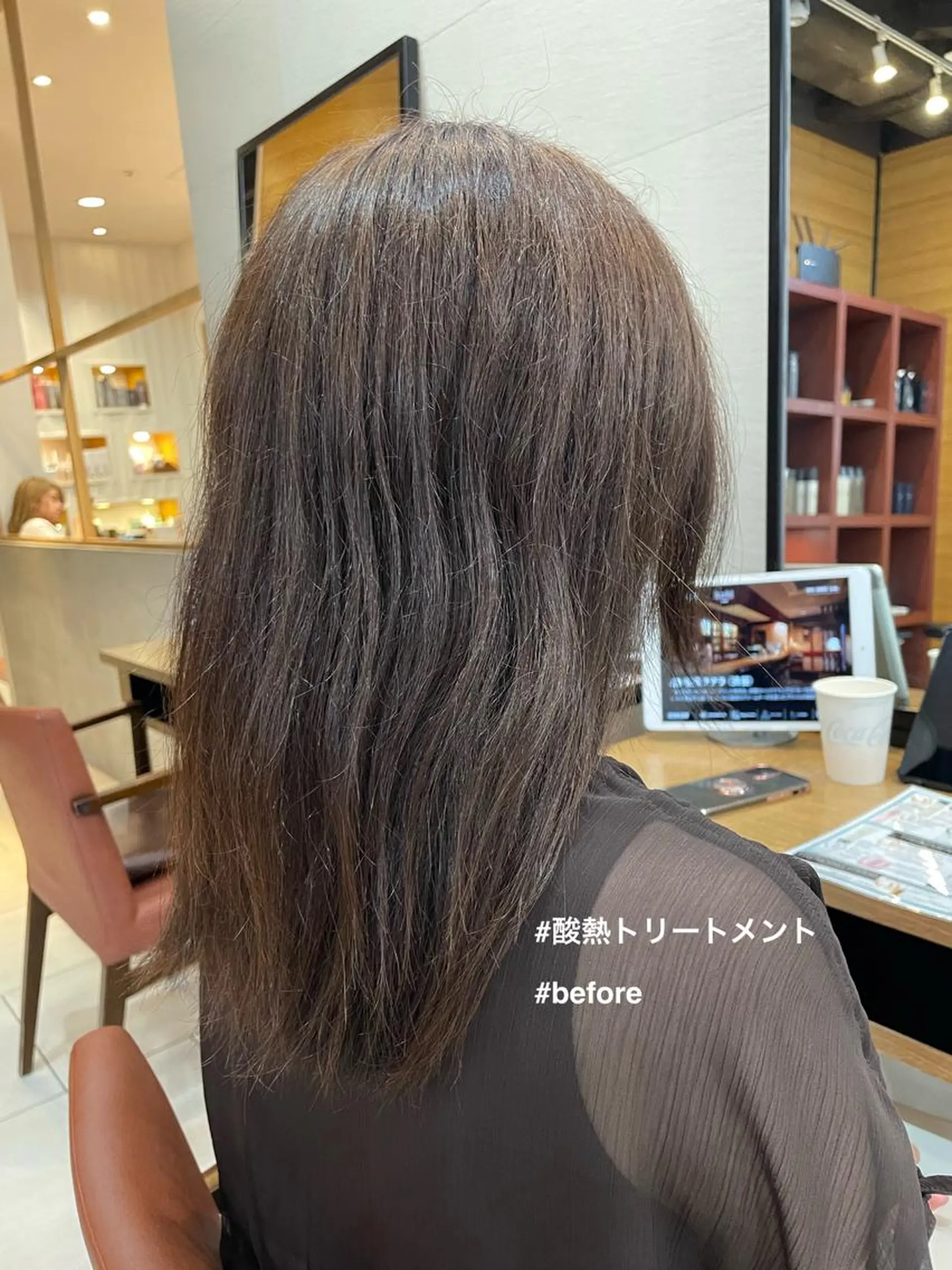 セミロング 縮毛矯正 トリートメント 酸熱トリートメント ボブ/ミディアム 親しみやすさ/さくらのヘアスタイル