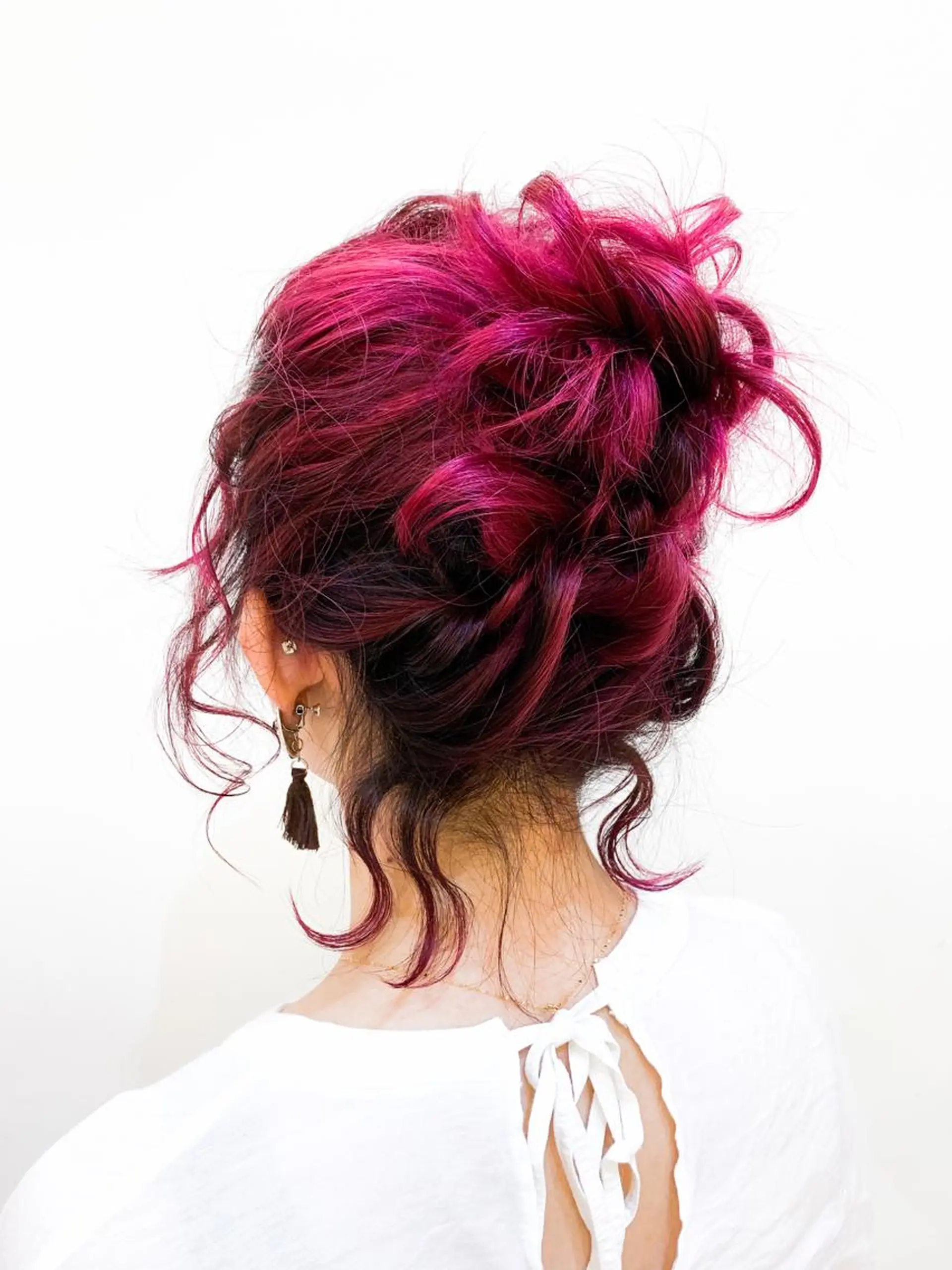 セミロング カラー ヘアアレンジ 🌈miu miu hair✂️💕のヘアスタイル