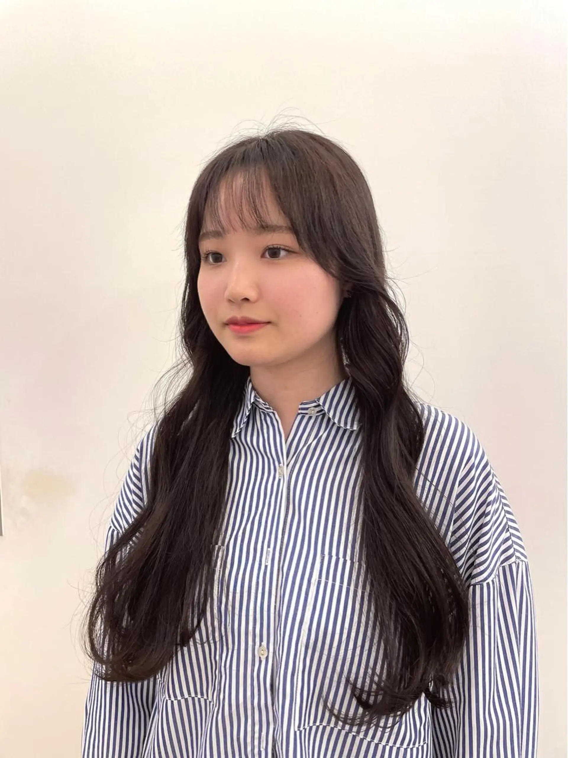 ロング カラー カット ヘアカラー 💘韓国レイヤー上 品カラーruru💘のヘアスタイル