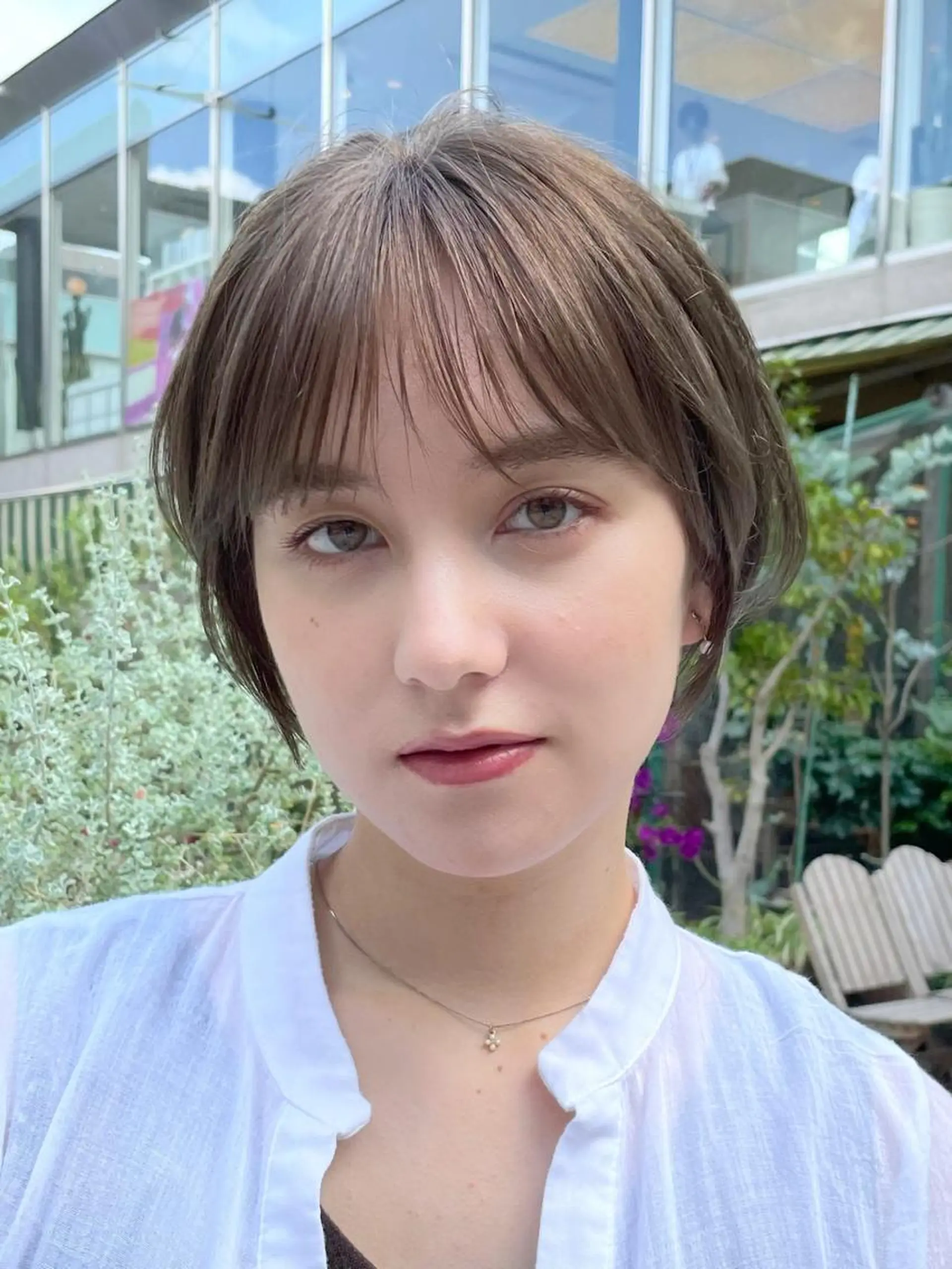 ショート ショートヘア 小顔カット ハイライト無料 韓国ヘア/レイヤーのヘアスタイル