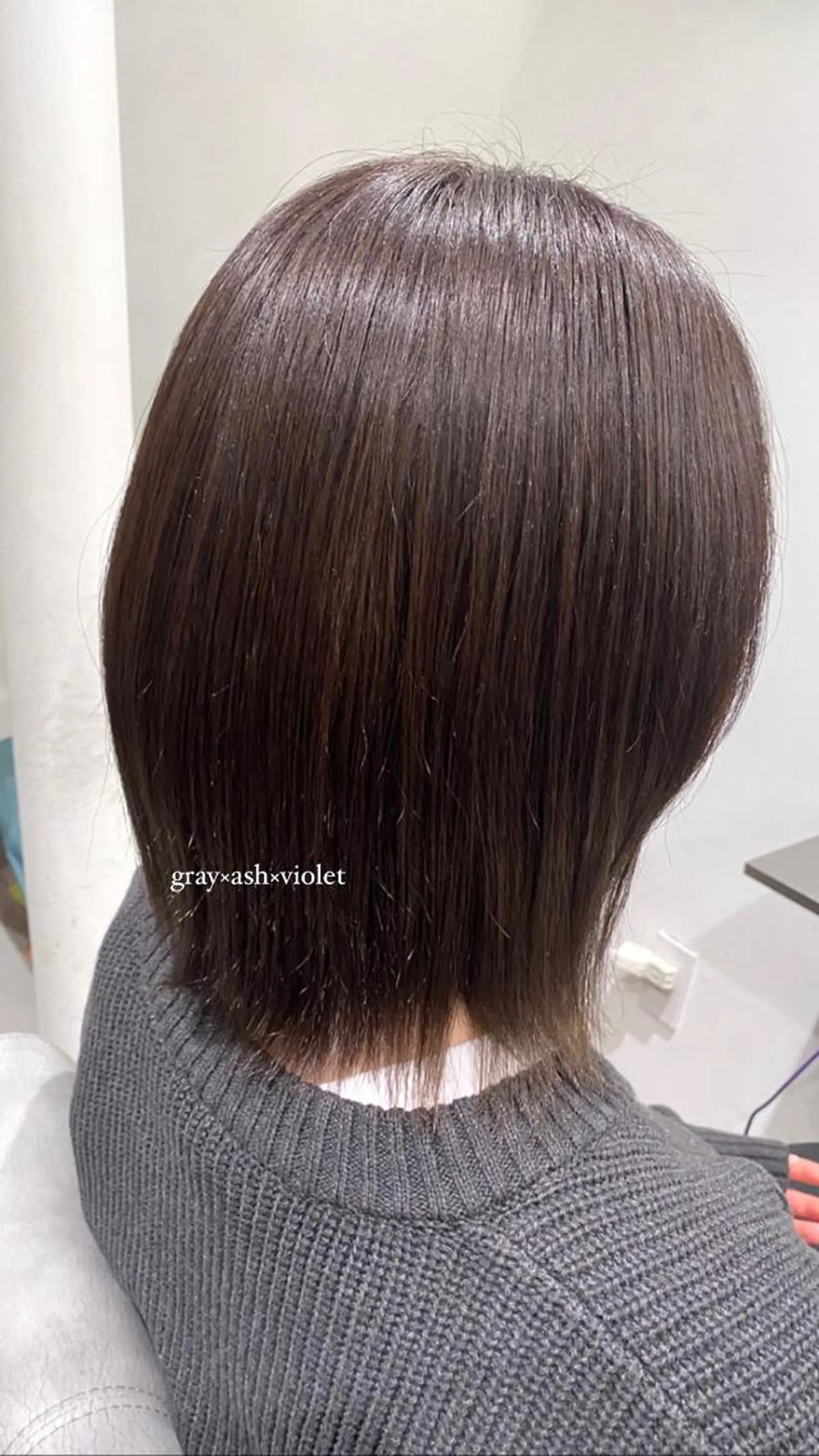 ミディアム カラー カット 縮毛矯正 とびまつ /ショート/脱白髪染のヘアスタイル